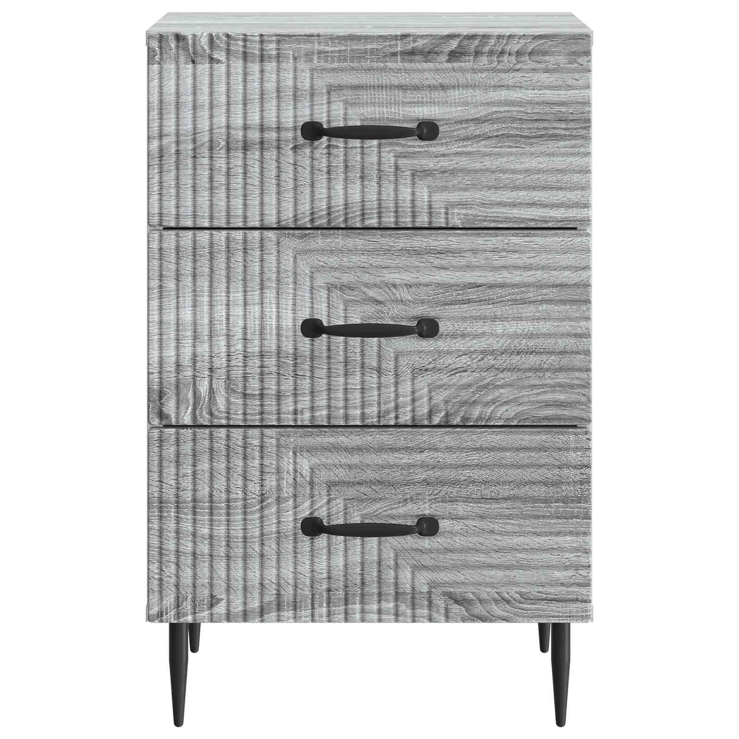 Bedside Cabinet Grey Sonoma 43 x 41 x 66.5 cm Engineered Wood