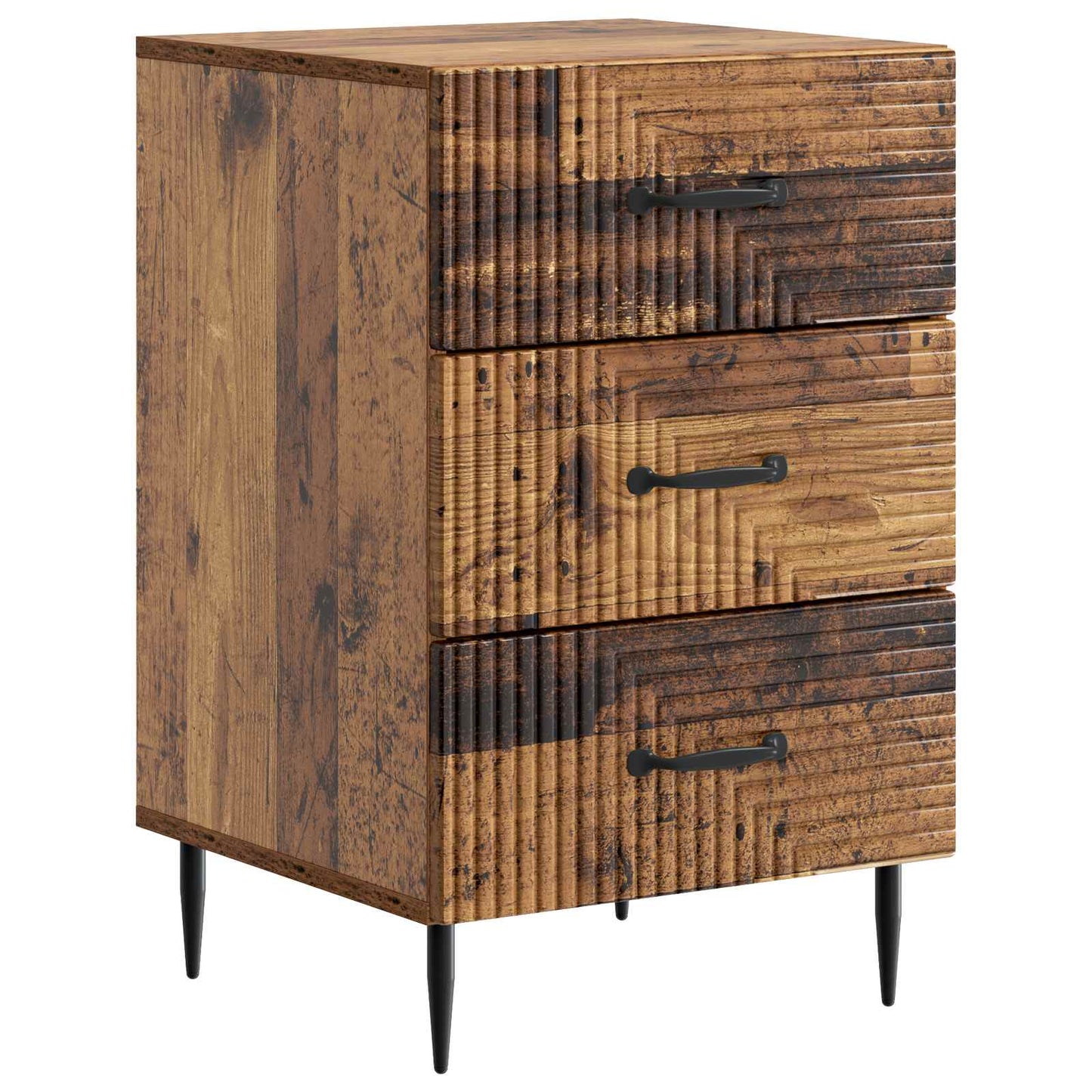 Bedside Cabinet Old Wood 43 x 41 x 66.5 cm Engineered Wood