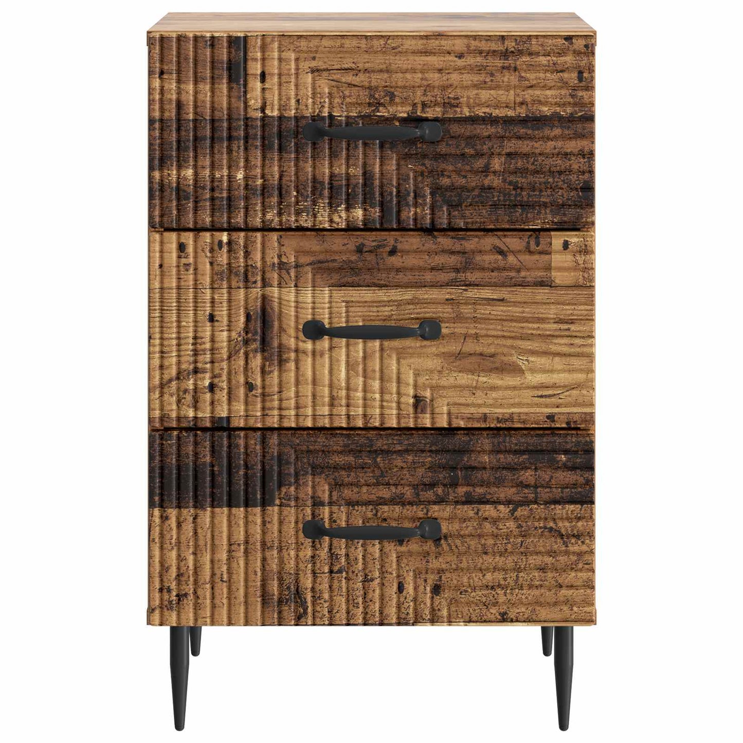 Bedside Cabinet Old Wood 43 x 41 x 66.5 cm Engineered Wood