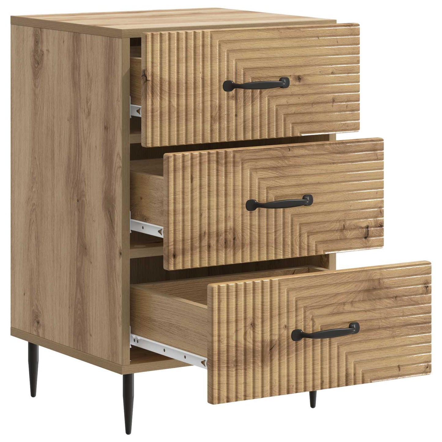 Bedside Cabinet Artisan Oak 43 x 41 x 66.5 cm Engineered Wood