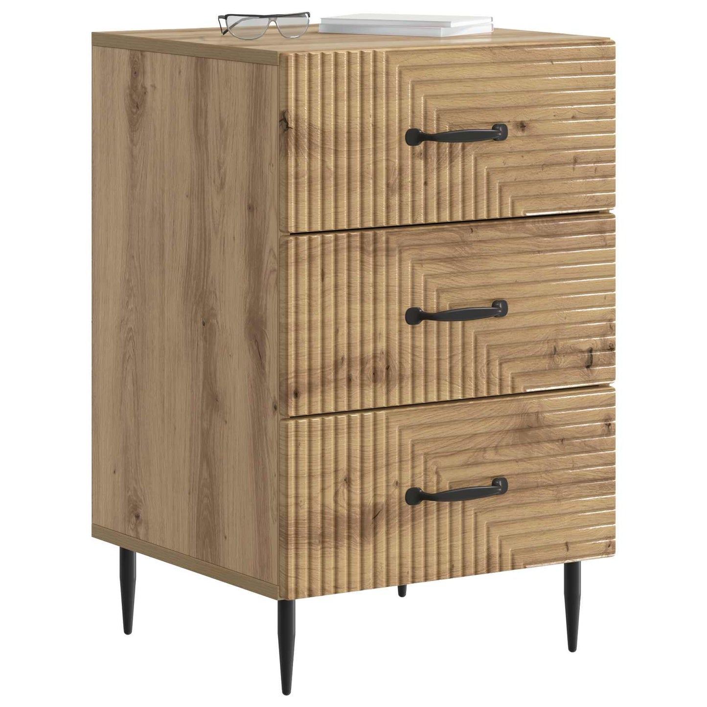 Bedside Cabinet Artisan Oak 43 x 41 x 66.5 cm Engineered Wood