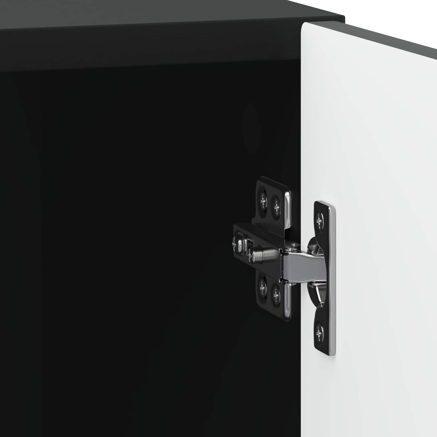 Bedside Cabinet Black 43 x 34.5 x 50 cm Engineered Wood
