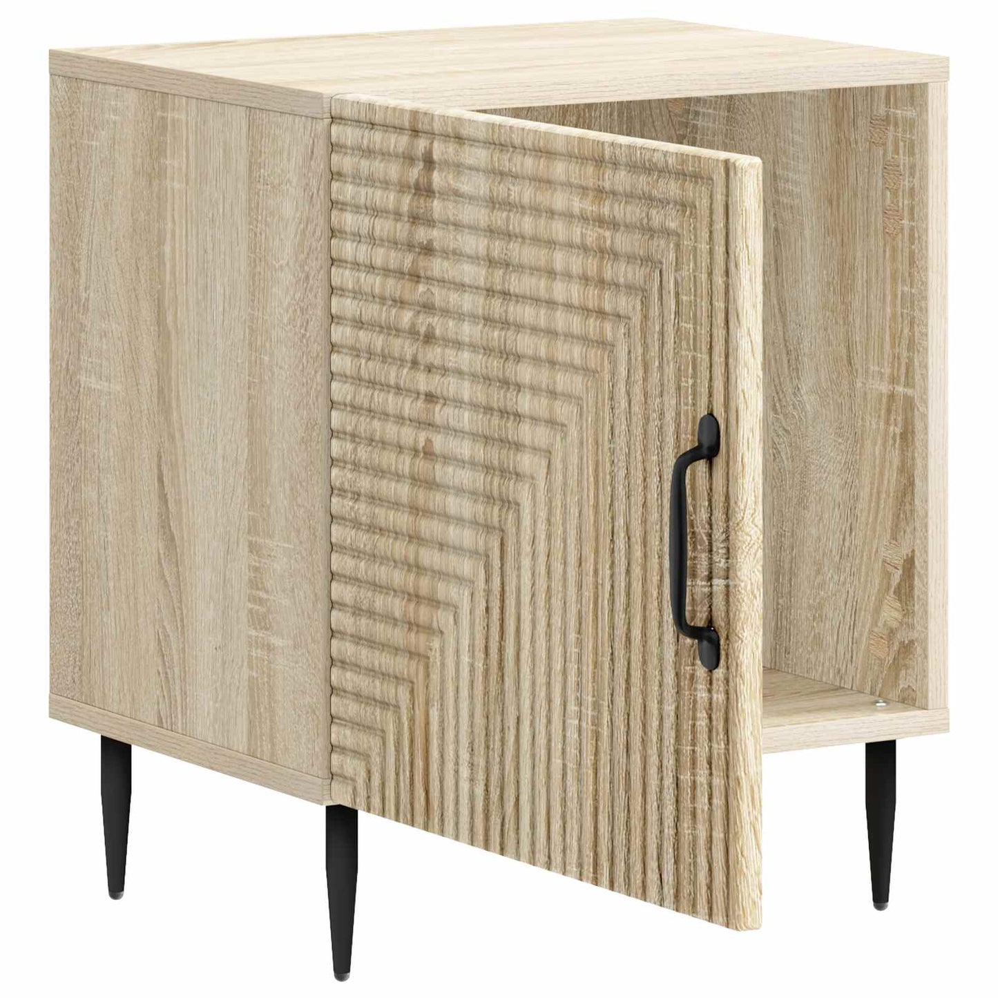 Bedside Cabinet Sonoma Oak 43 x 34.5 x 50 cm Engineered Wood