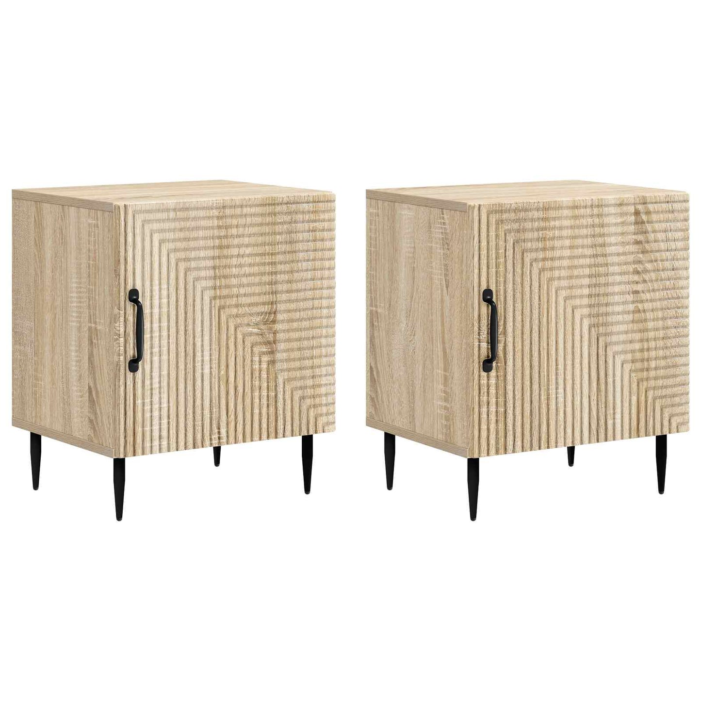 Bedside Cabinet 2 pcs Sonoma Oak 43 x 34.5 x 50 cm