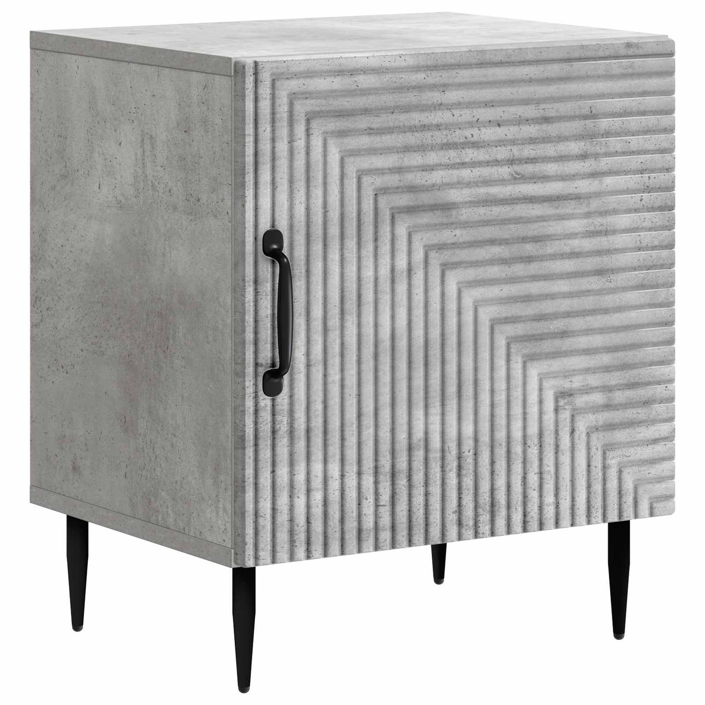 Bedside Cabinet Concrete Grey 43 x 34.5 x 50 cm Engineered Wood