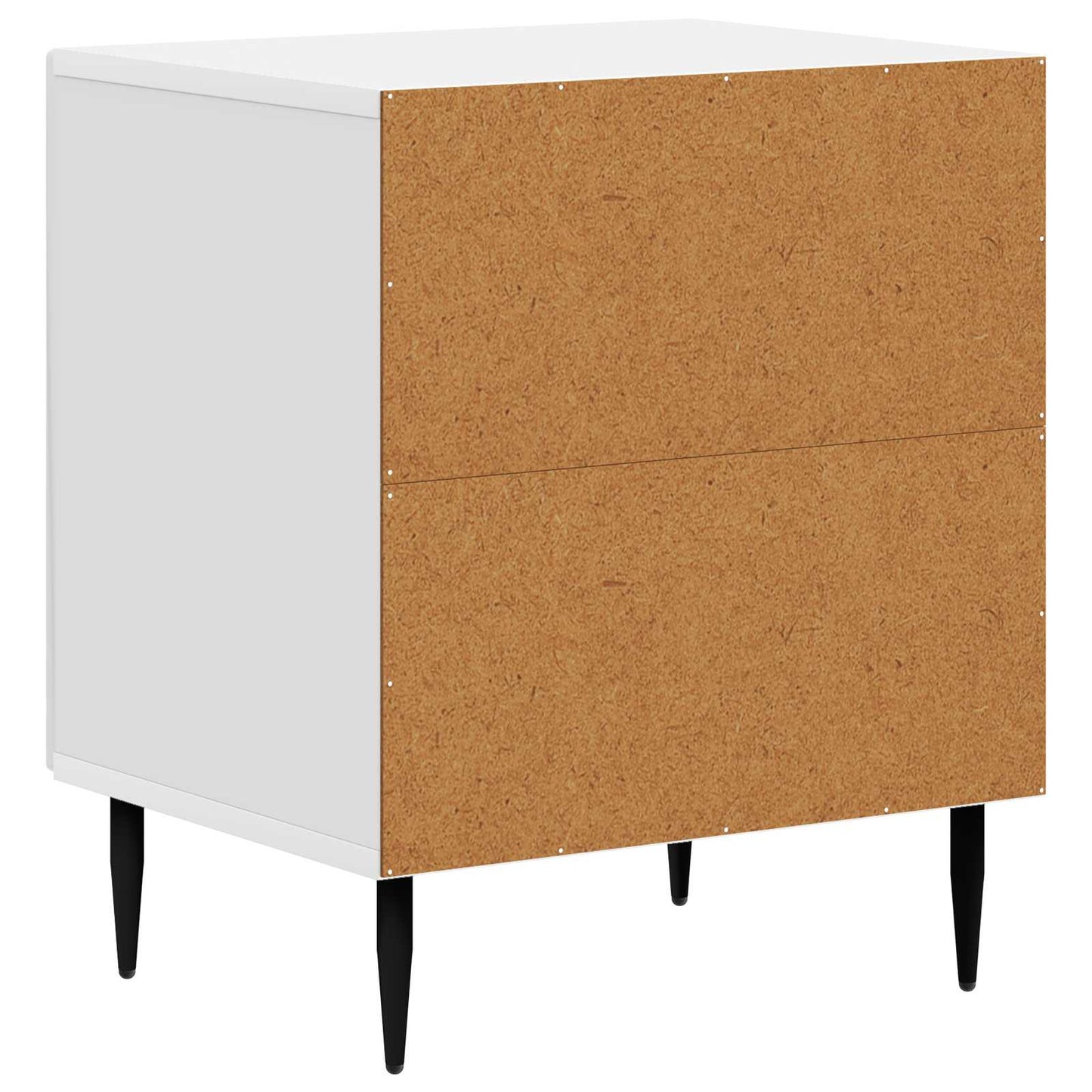 Bedside Cabinet 2 pcs High Gloss White 43 x 34.5 x 50 cm