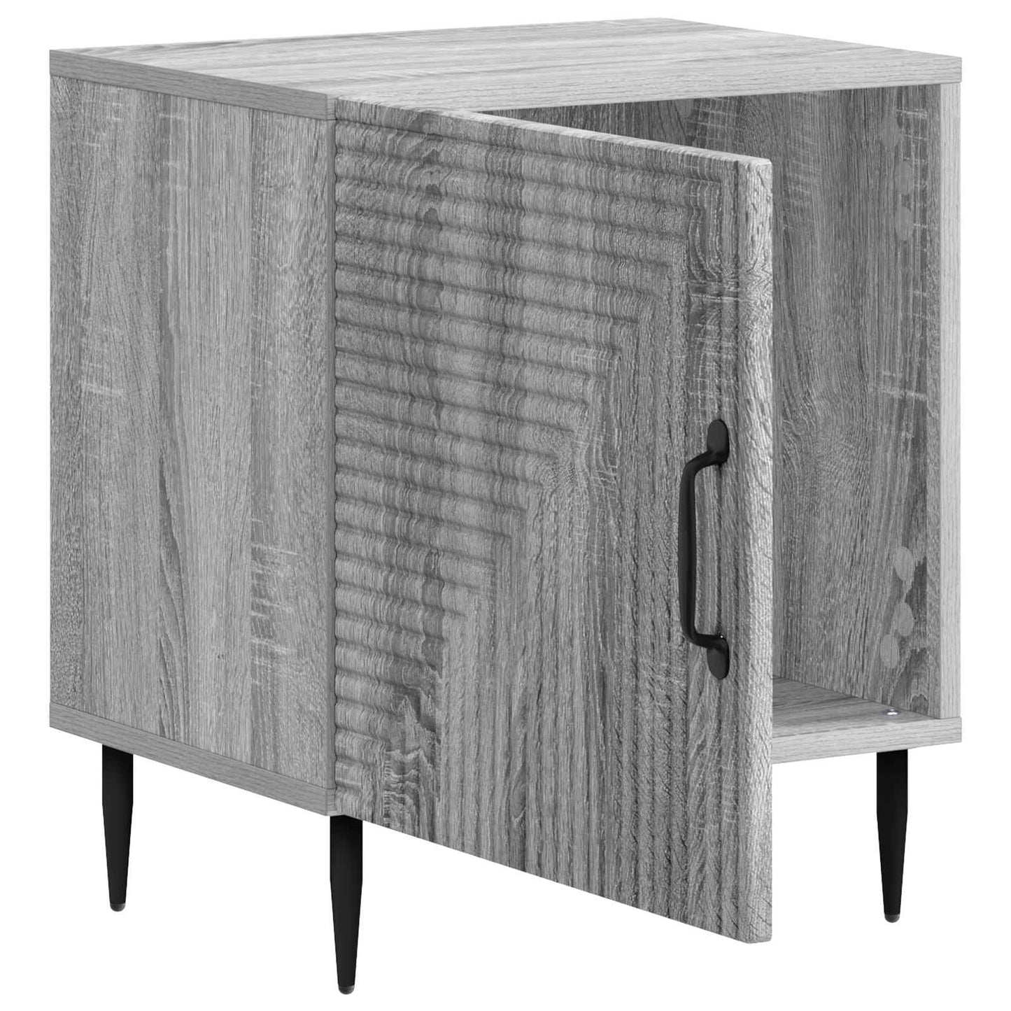 Bedside Cabinet 2 pcs Grey Sonoma 43 x 34.5 x 50 cm