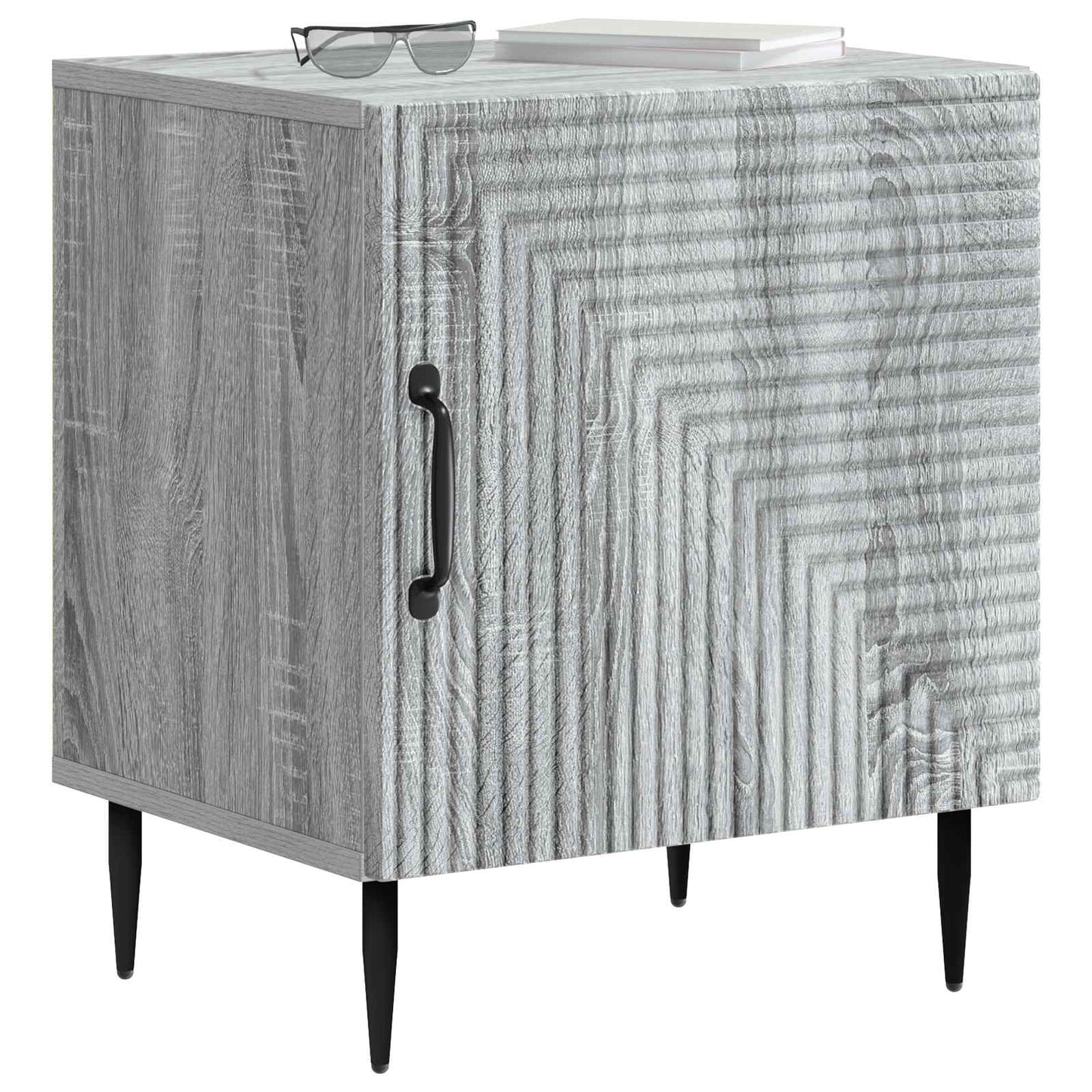 Bedside Cabinet 2 pcs Grey Sonoma 43 x 34.5 x 50 cm
