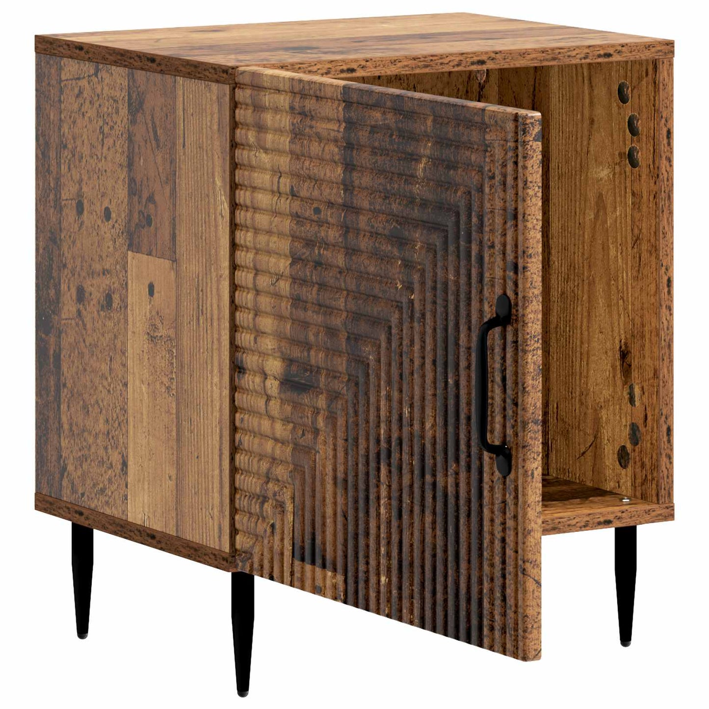Bedside Cabinet 2 pcs Old Wood 43 x 34.5 x 50 cm