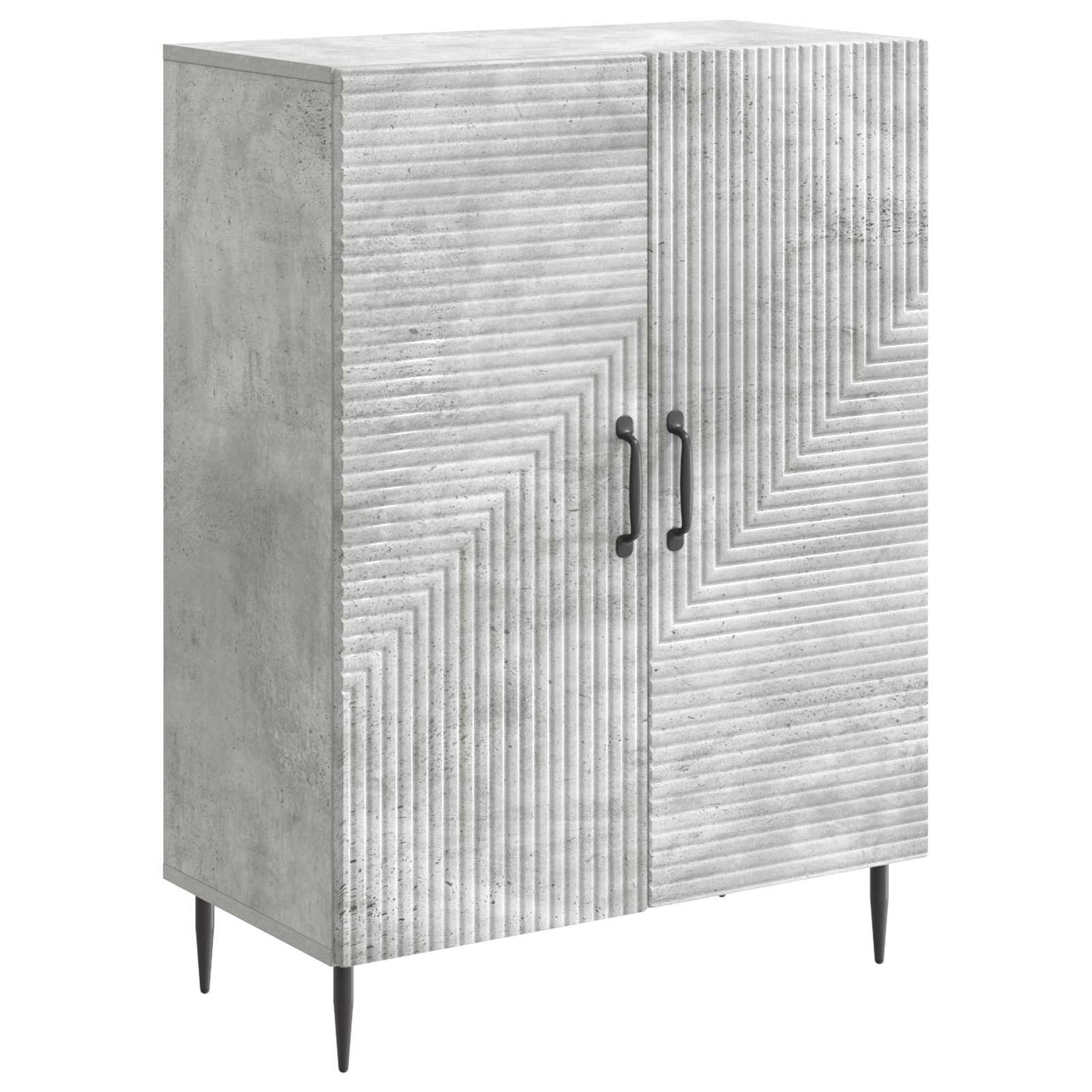 Sideboard Concrete Grey 66 x 34.5 x 89.5 cm Engineered Wood