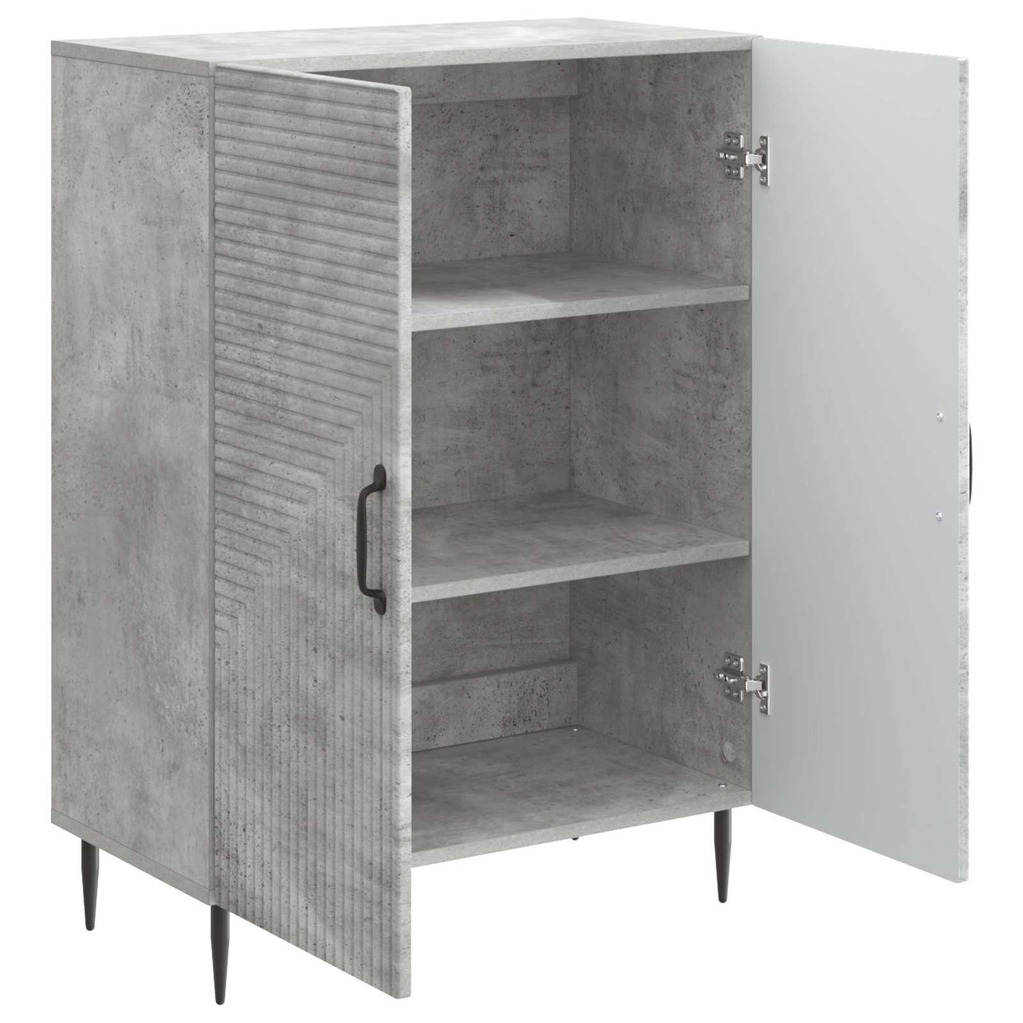 Sideboard Concrete Grey 66 x 34.5 x 89.5 cm Engineered Wood