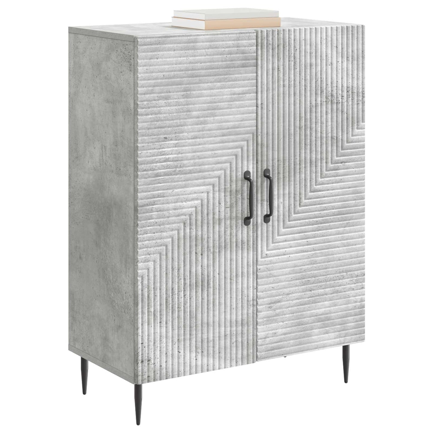 Sideboard Concrete Grey 66 x 34.5 x 89.5 cm Engineered Wood