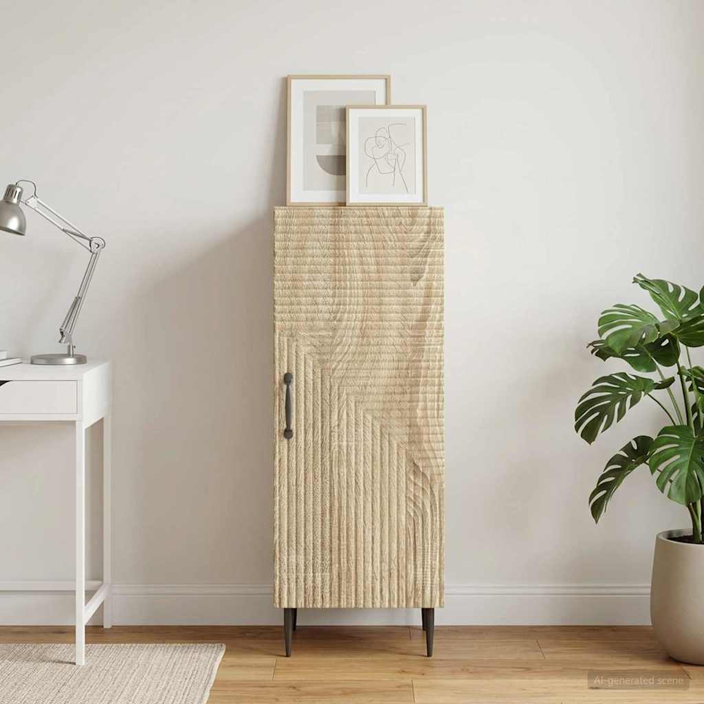 Sideboard Sonoma Oak 33 x 34.5 x 89.5 cm Engineered Wood