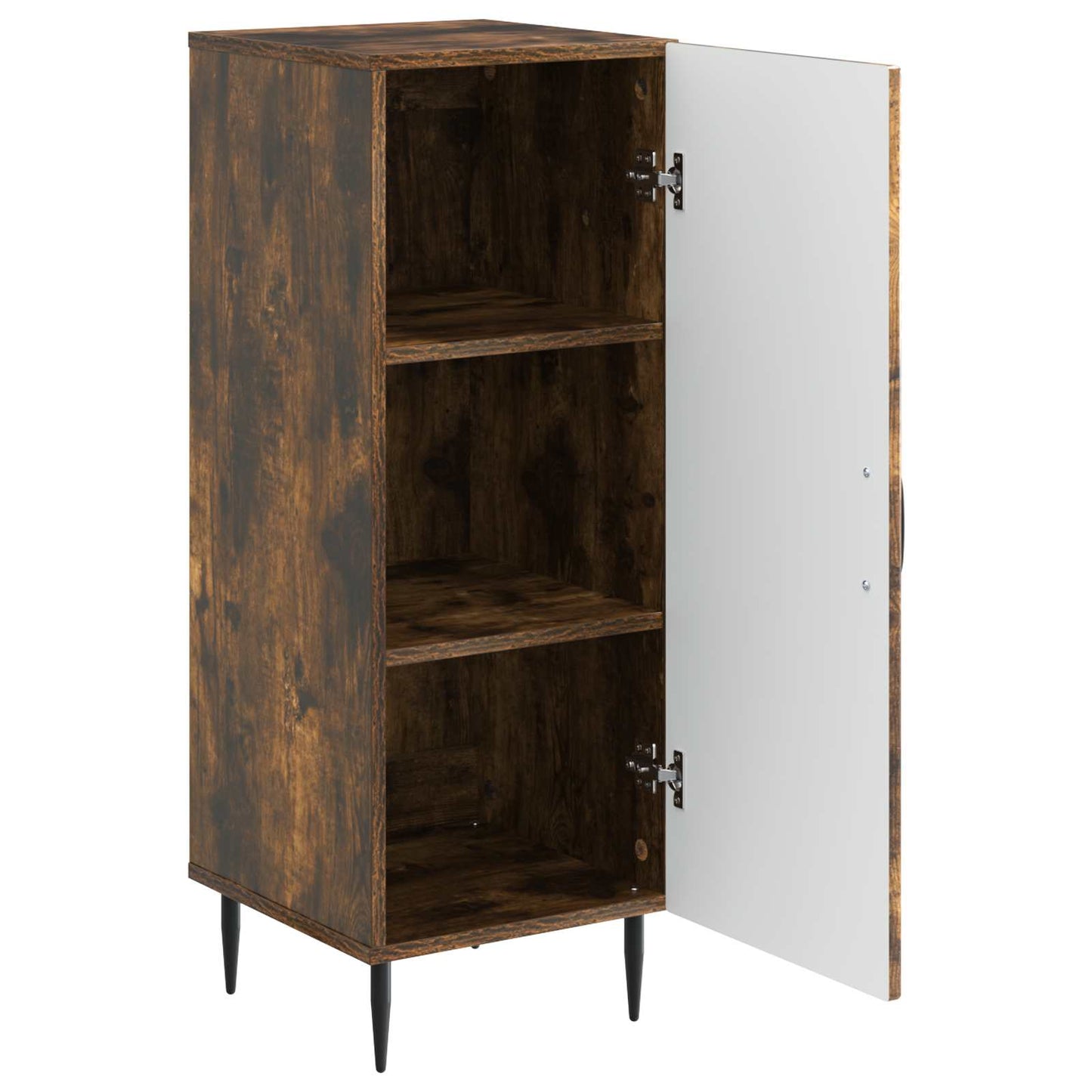 Sideboard Smoked Oak 33 x 34.5 x 89.5 cm Engineered Wood