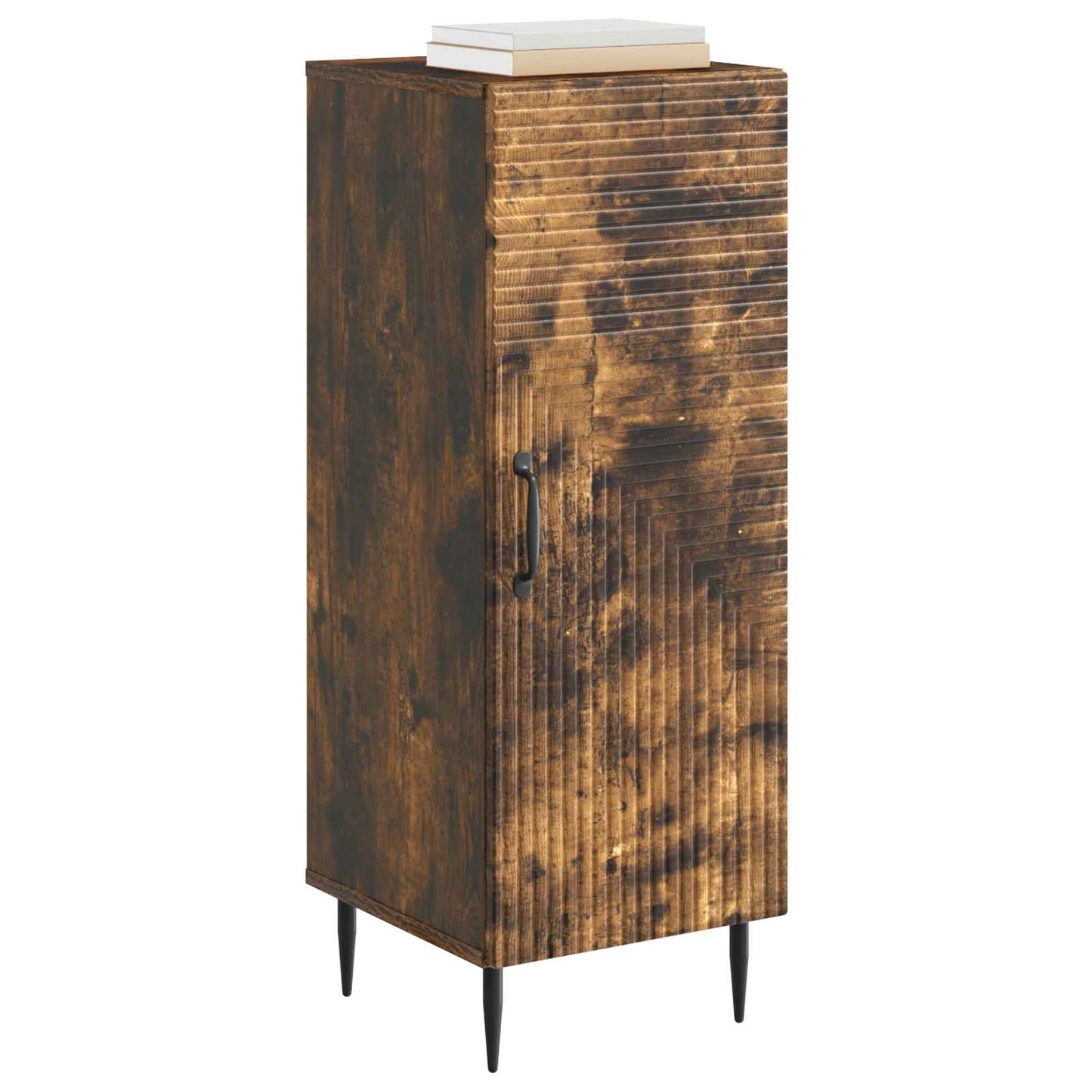 Sideboard Smoked Oak 33 x 34.5 x 89.5 cm Engineered Wood