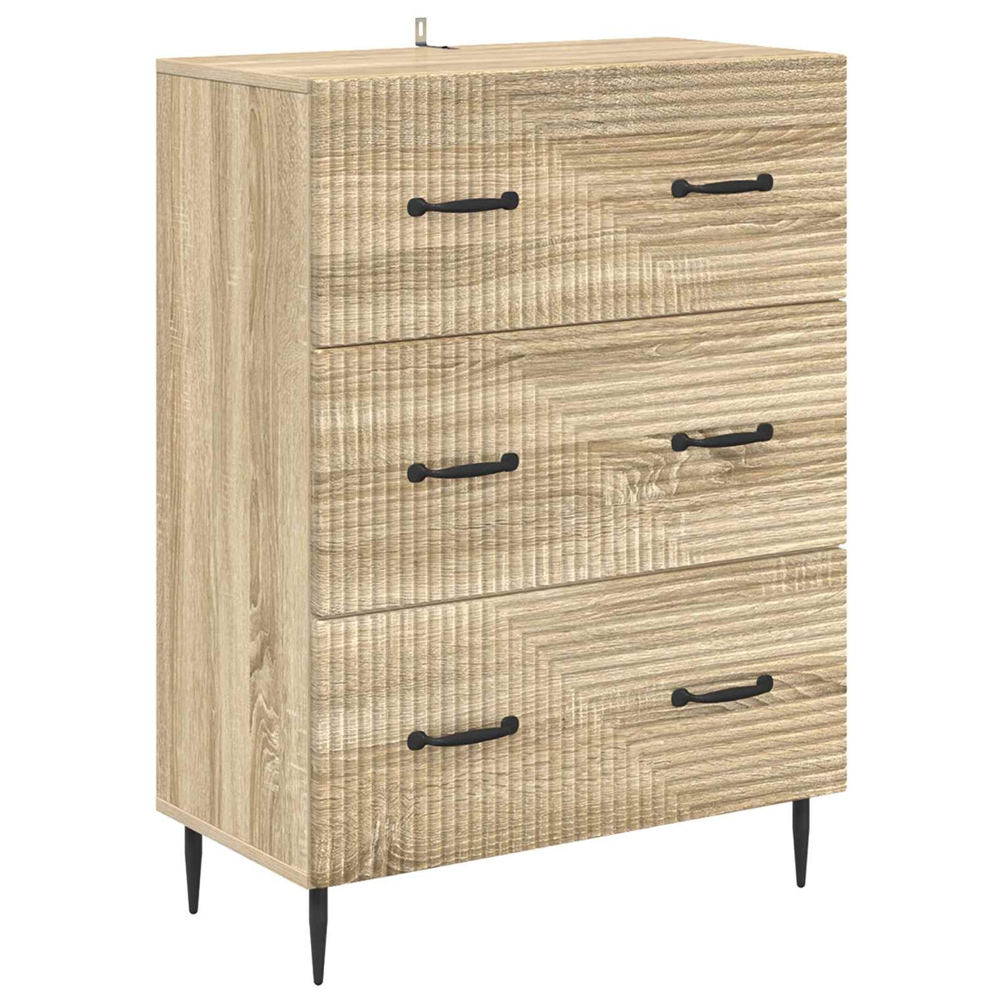 Drawer Cabinet Sonoma Oak 66 x 34.5 x 89.5 cm Engineered Wood