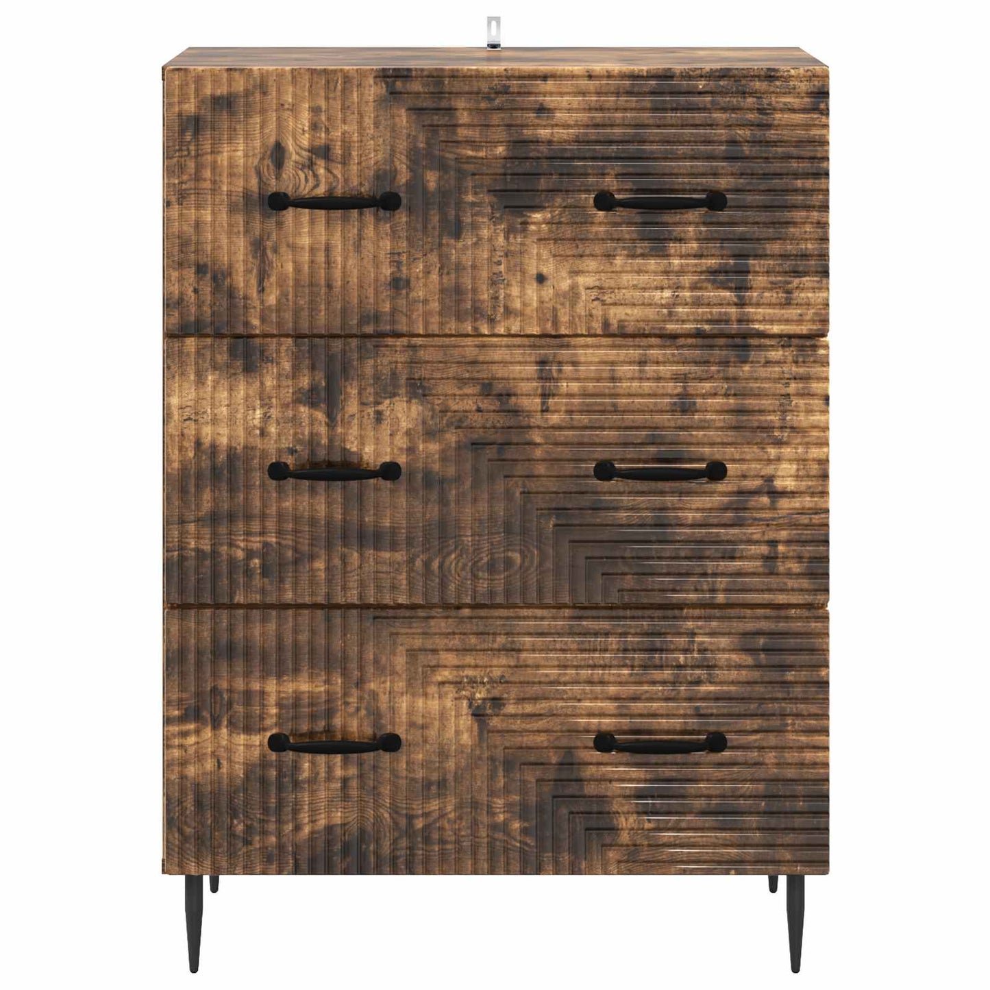 Drawer Cabinet Smoked Oak 66 x 34.5 x 89.5 cm Engineered Wood