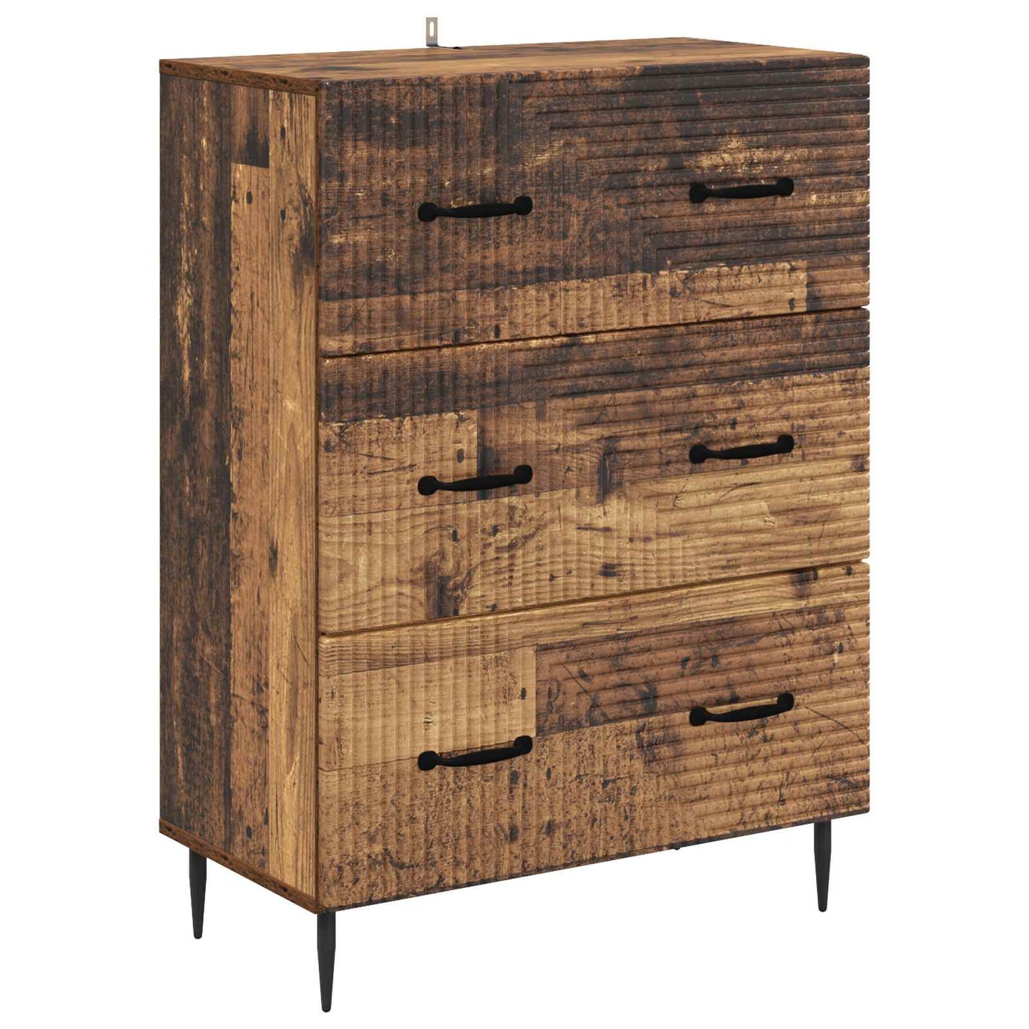 Drawer Cabinet Old Wood 66 x 34.5 x 89.5 cm Engineered Wood