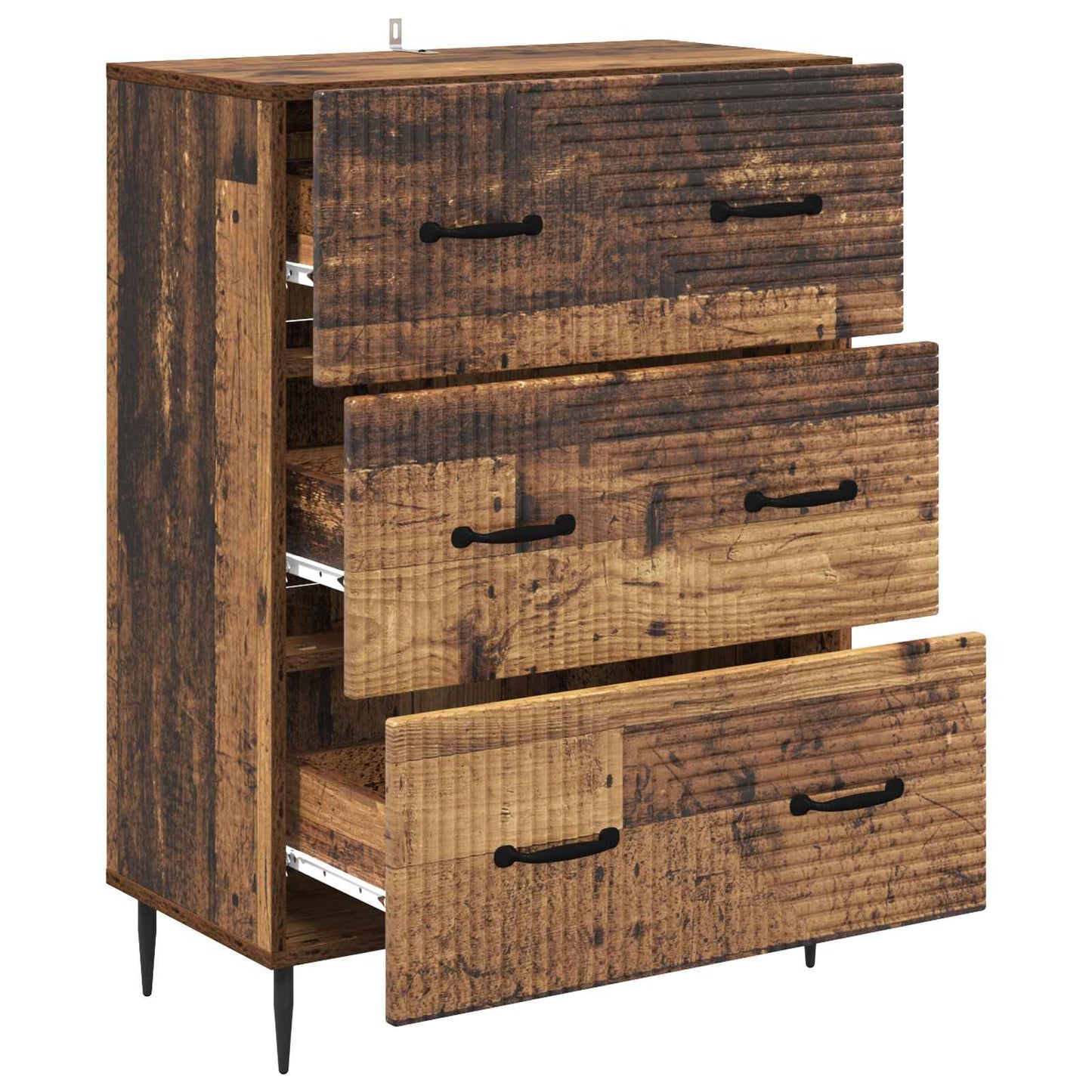 Drawer Cabinet Old Wood 66 x 34.5 x 89.5 cm Engineered Wood