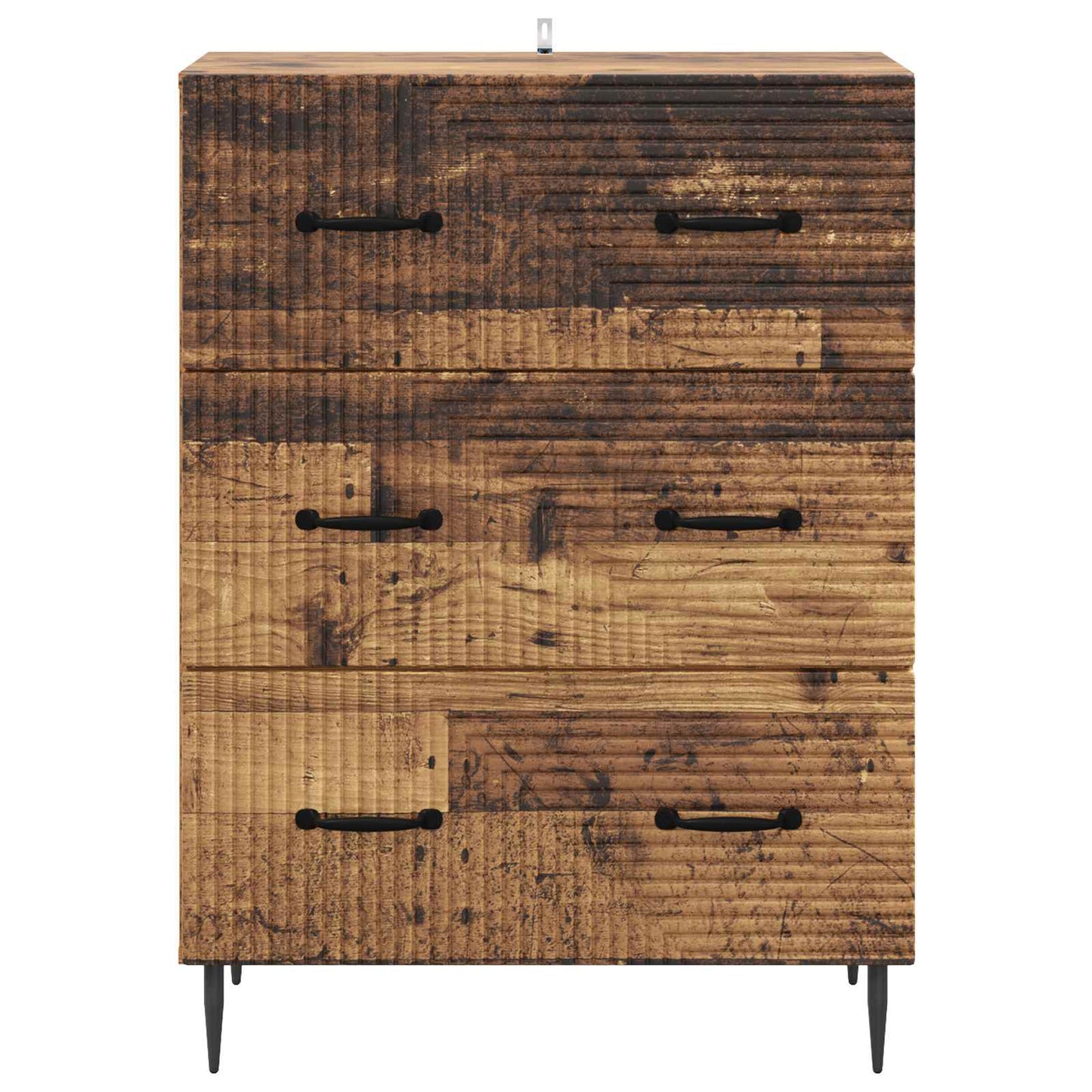 Drawer Cabinet Old Wood 66 x 34.5 x 89.5 cm Engineered Wood