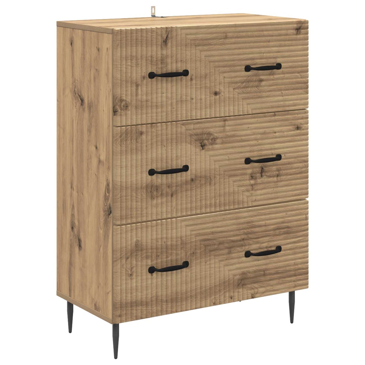 Drawer Cabinet Artisan Oak 66 x 34.5 x 89.5 cm Engineered Wood