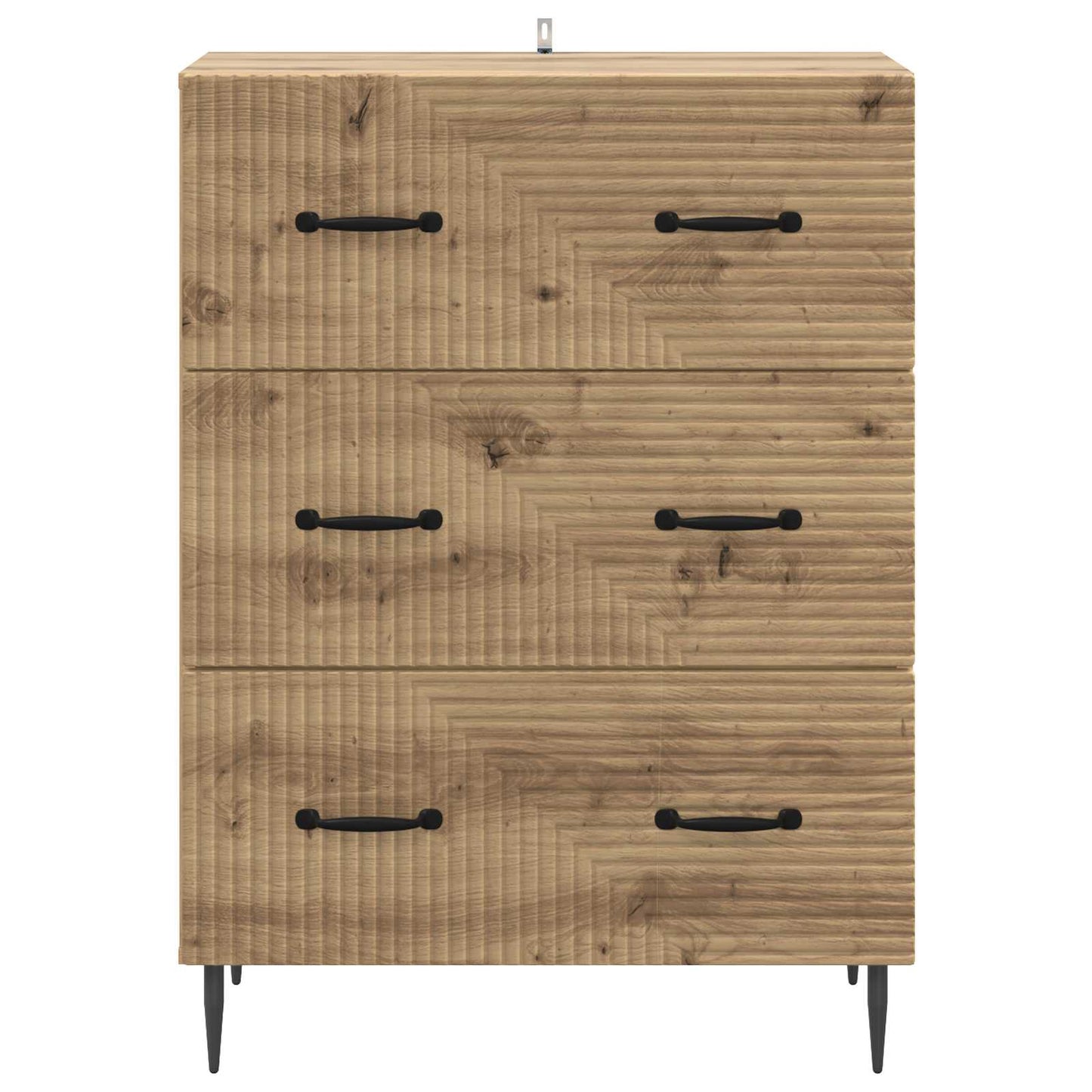 Drawer Cabinet Artisan Oak 66 x 34.5 x 89.5 cm Engineered Wood