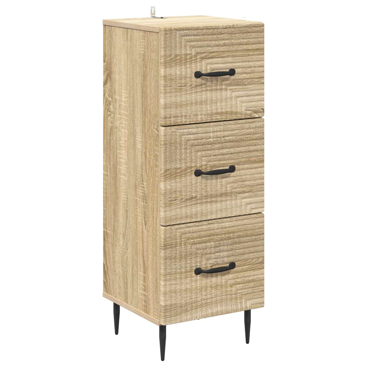 Drawer Cabinet Sonoma Oak 33 x 34.5 x 89.5 cm Engineered Wood