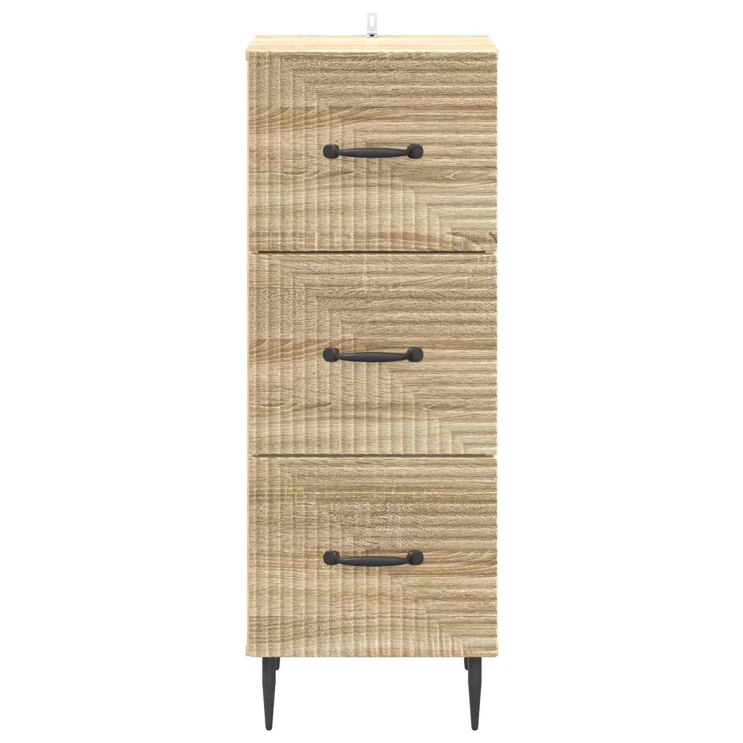 Drawer Cabinet Sonoma Oak 33 x 34.5 x 89.5 cm Engineered Wood