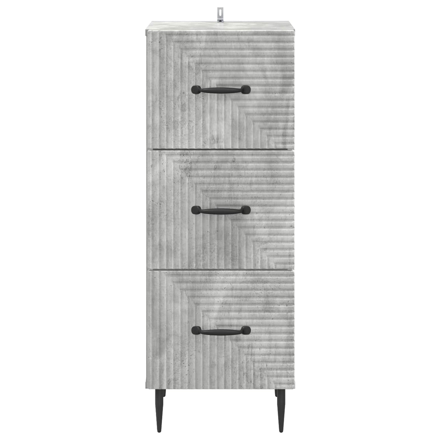 Drawer Cabinet Concrete Grey 33 x 34.5 x 89.5 cm