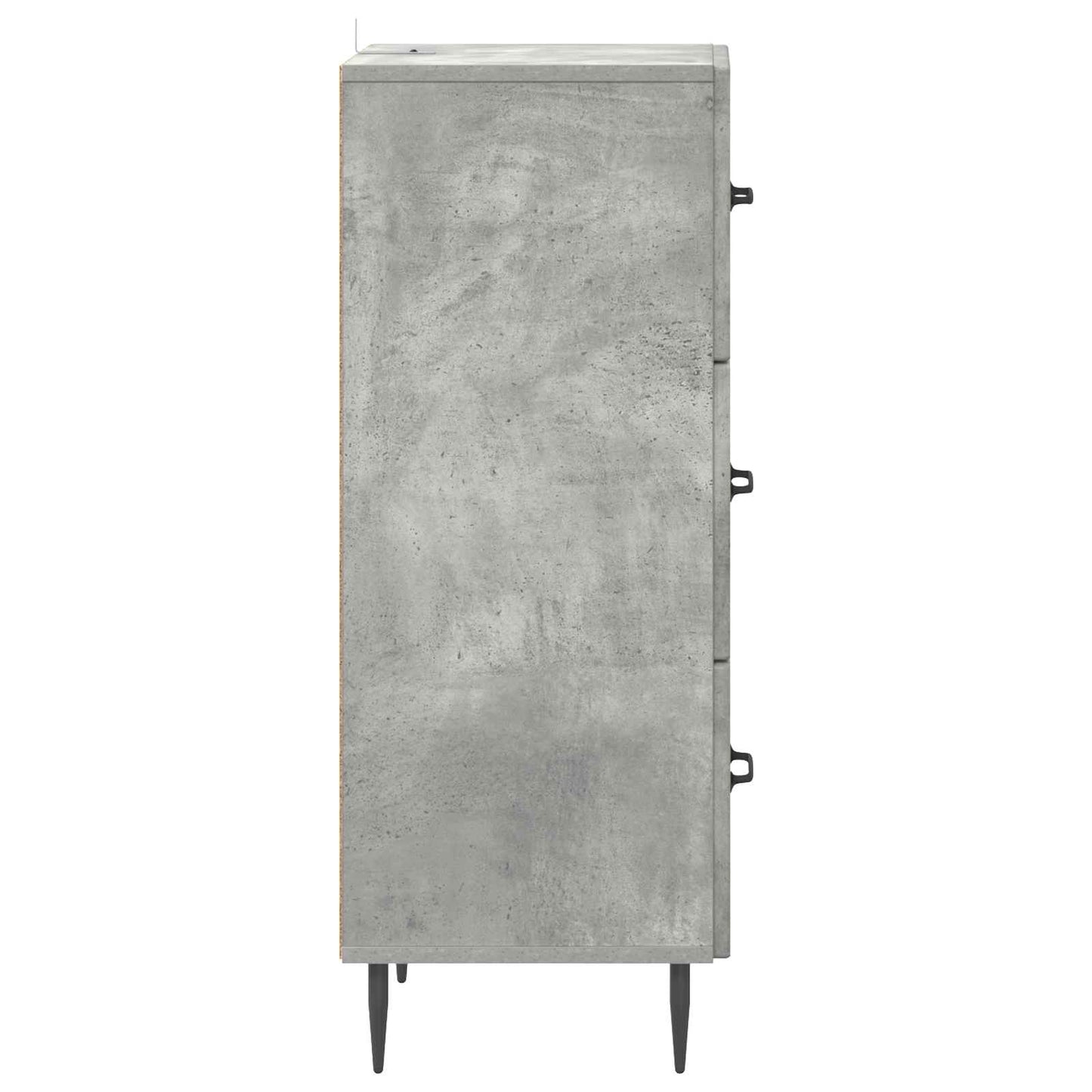 Drawer Cabinet Concrete Grey 33 x 34.5 x 89.5 cm
