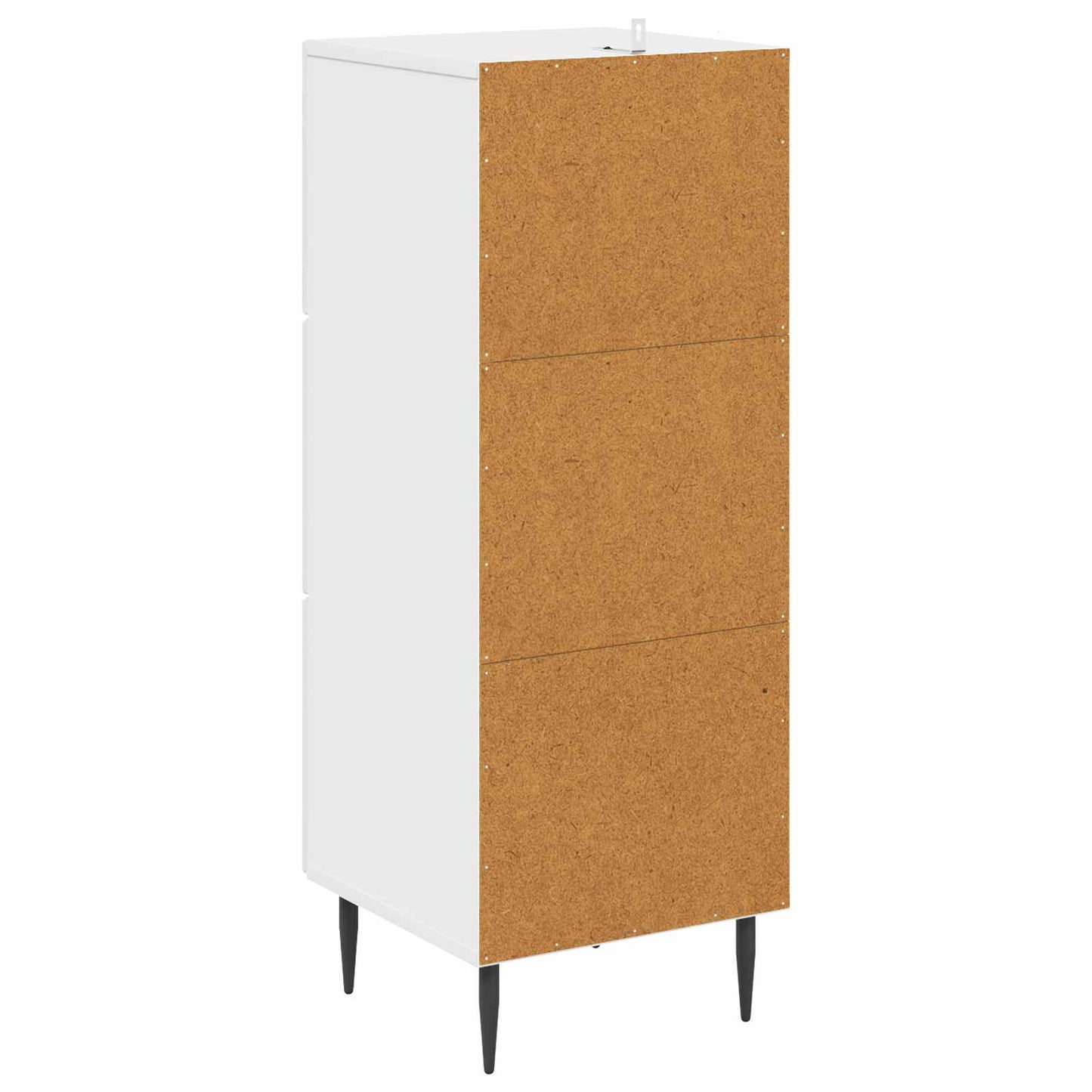 Drawer Cabinet High Gloss White 33 x 34.5 x 89.5 cm