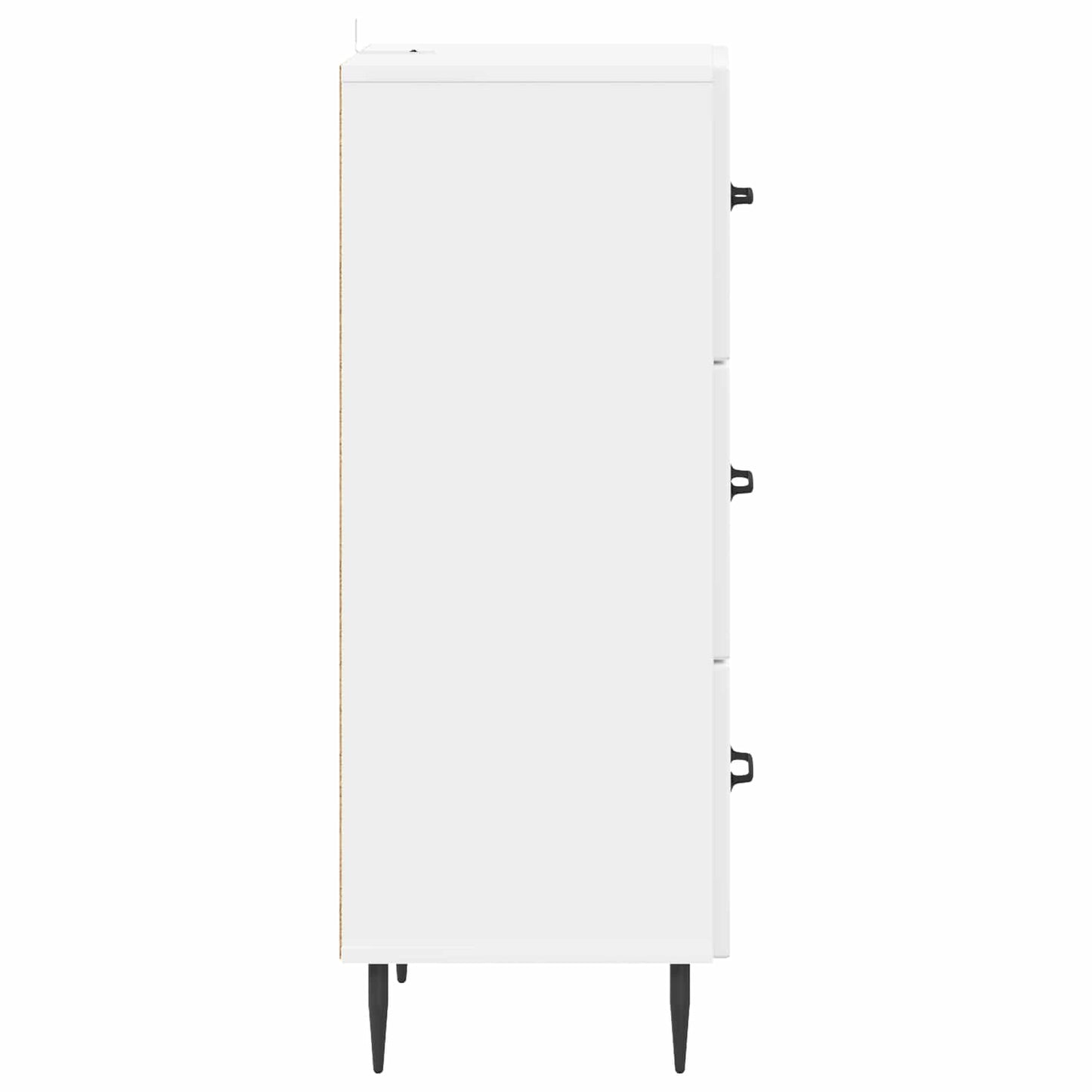 Drawer Cabinet High Gloss White 33 x 34.5 x 89.5 cm