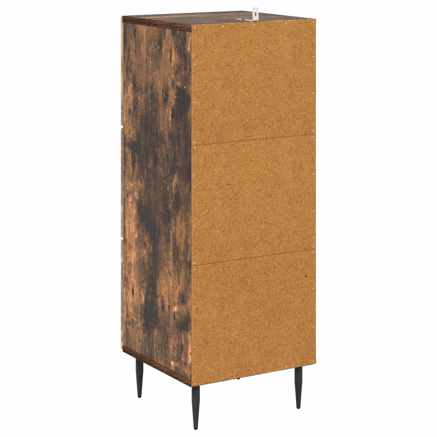 Drawer Cabinet Smoked Oak 33 x 34.5 x 89.5 cm Engineered Wood
