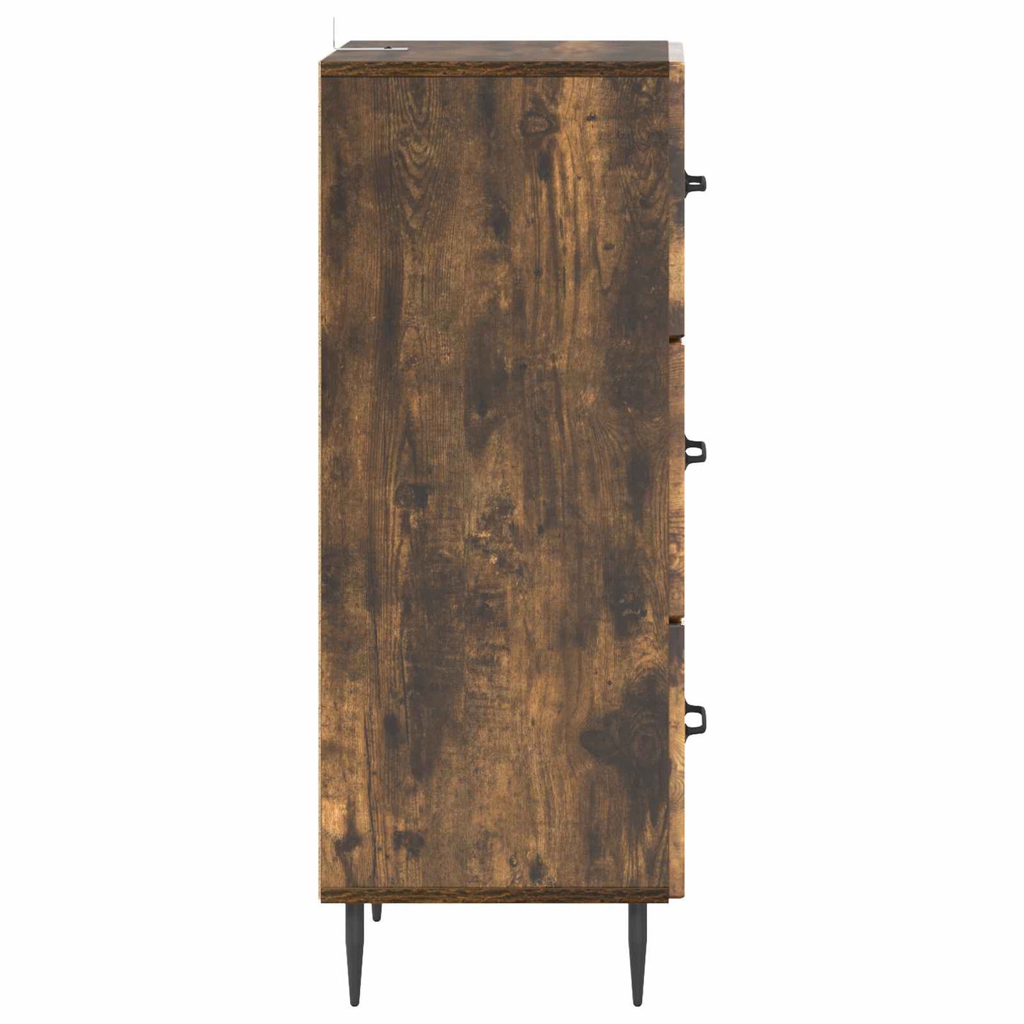 Drawer Cabinet Smoked Oak 33 x 34.5 x 89.5 cm Engineered Wood