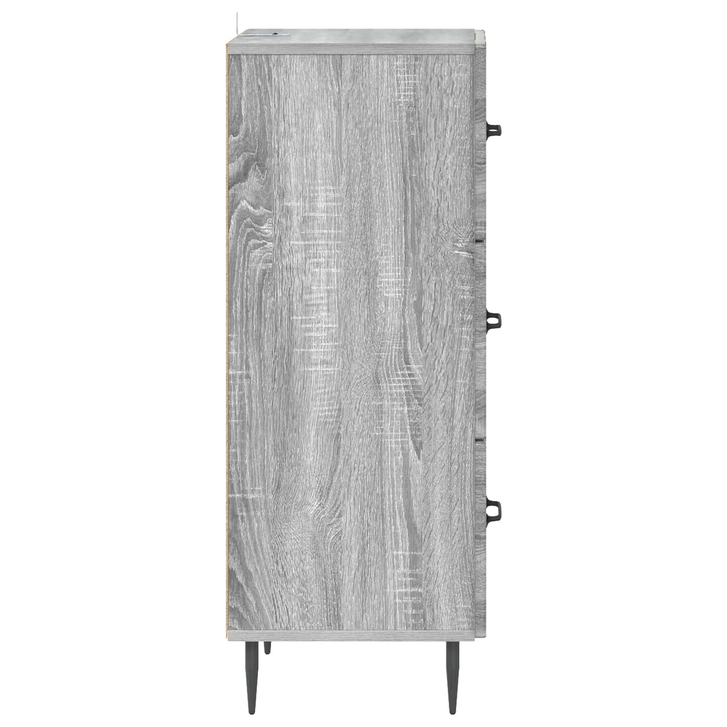 Drawer Cabinet Grey Sonoma 33 x 34.5 x 89.5 cm Engineered Wood