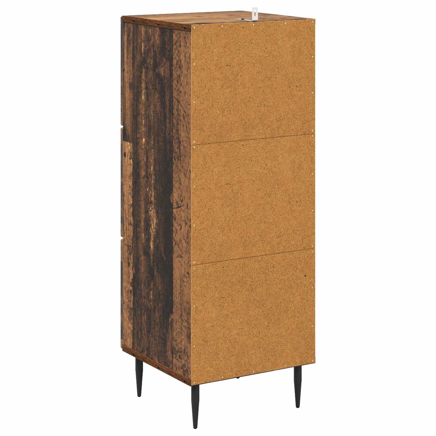Drawer Cabinet Old Wood 33 x 34.5 x 89.5 cm Engineered Wood