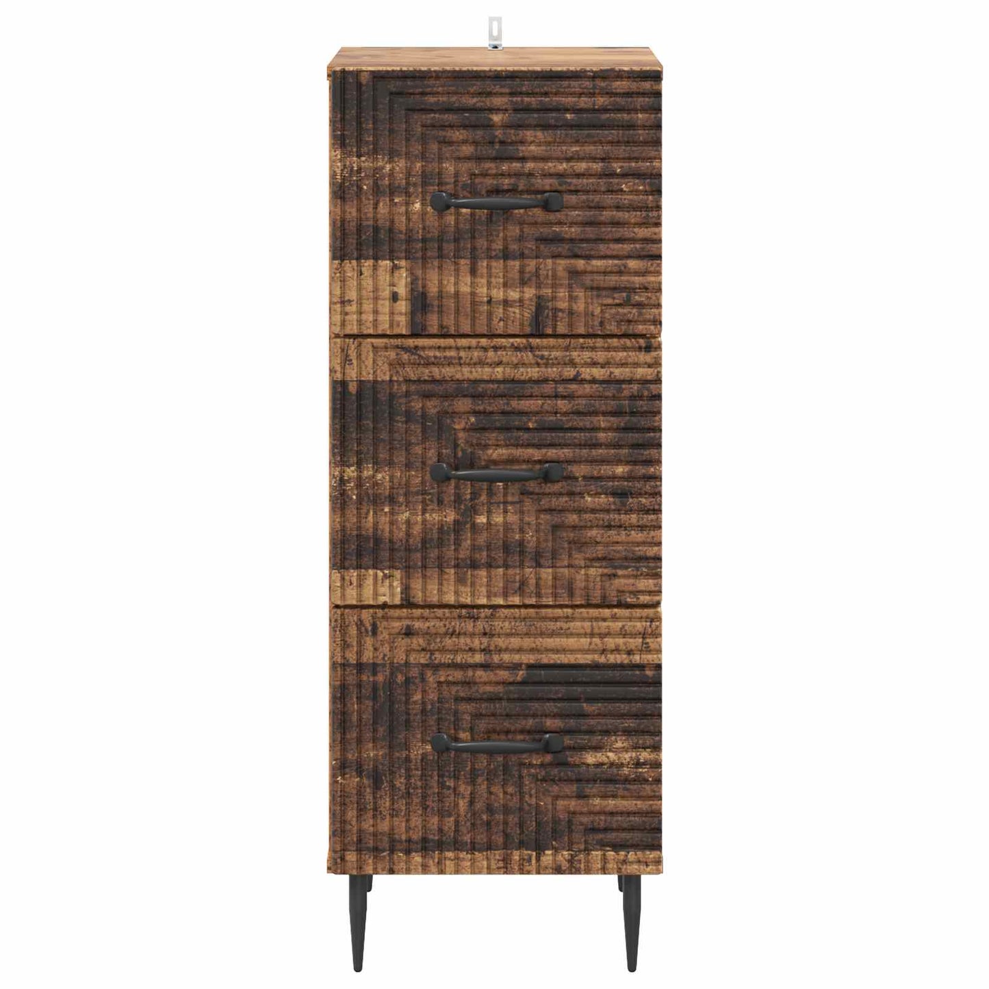 Drawer Cabinet Old Wood 33 x 34.5 x 89.5 cm Engineered Wood