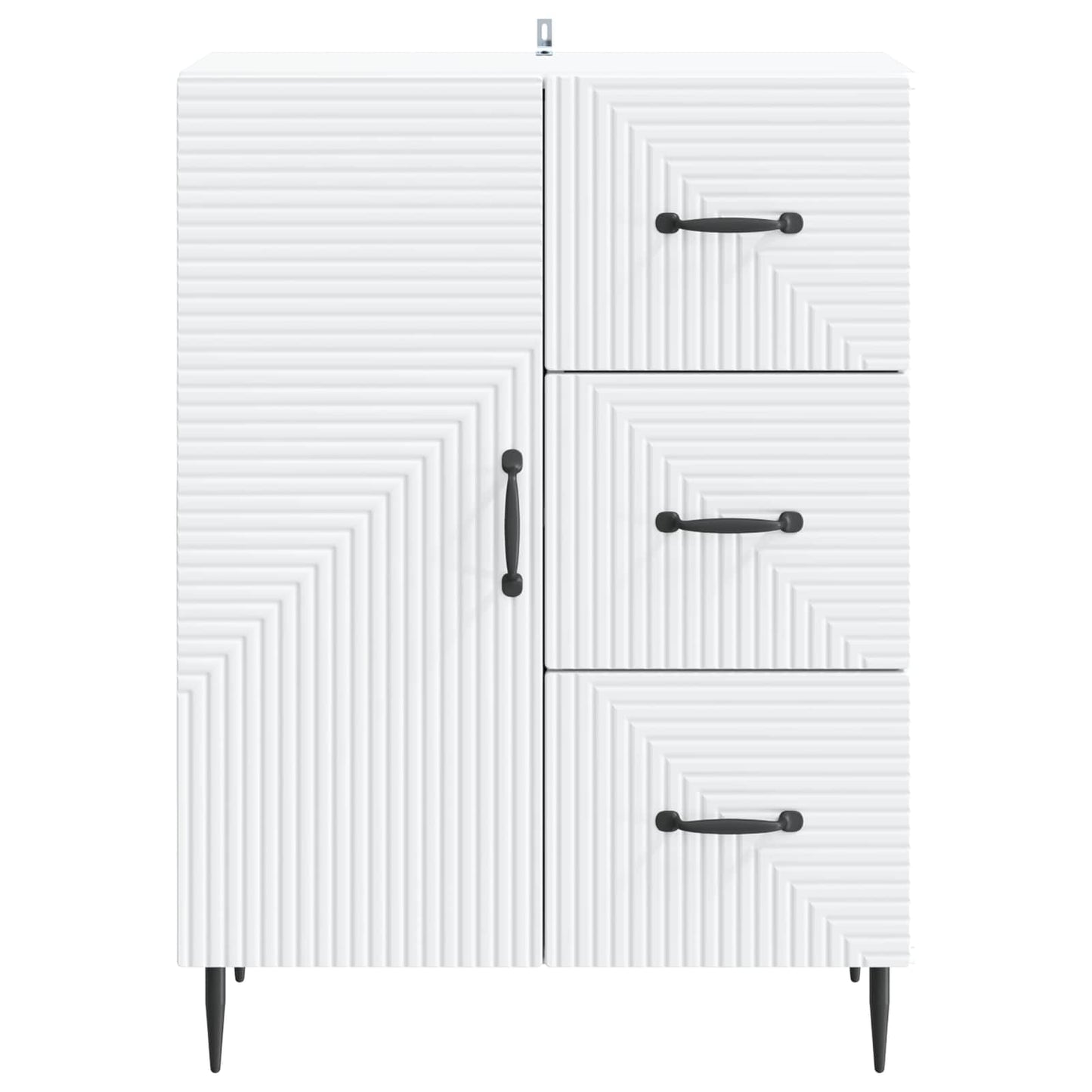 Sideboard White 66 x 34.5 x 89.5 cm Engineered Wood