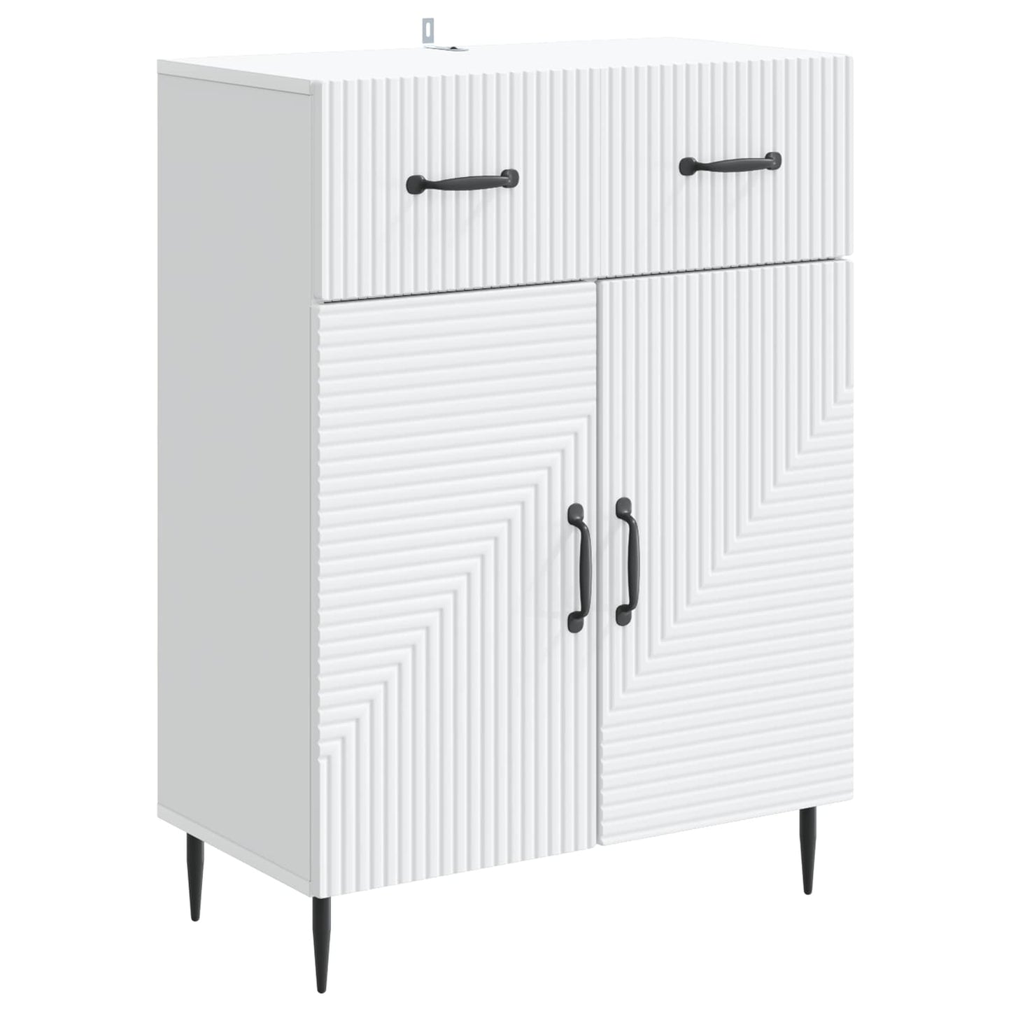 Sideboard White 66 x 34.5 x 89.5 cm Engineered Wood