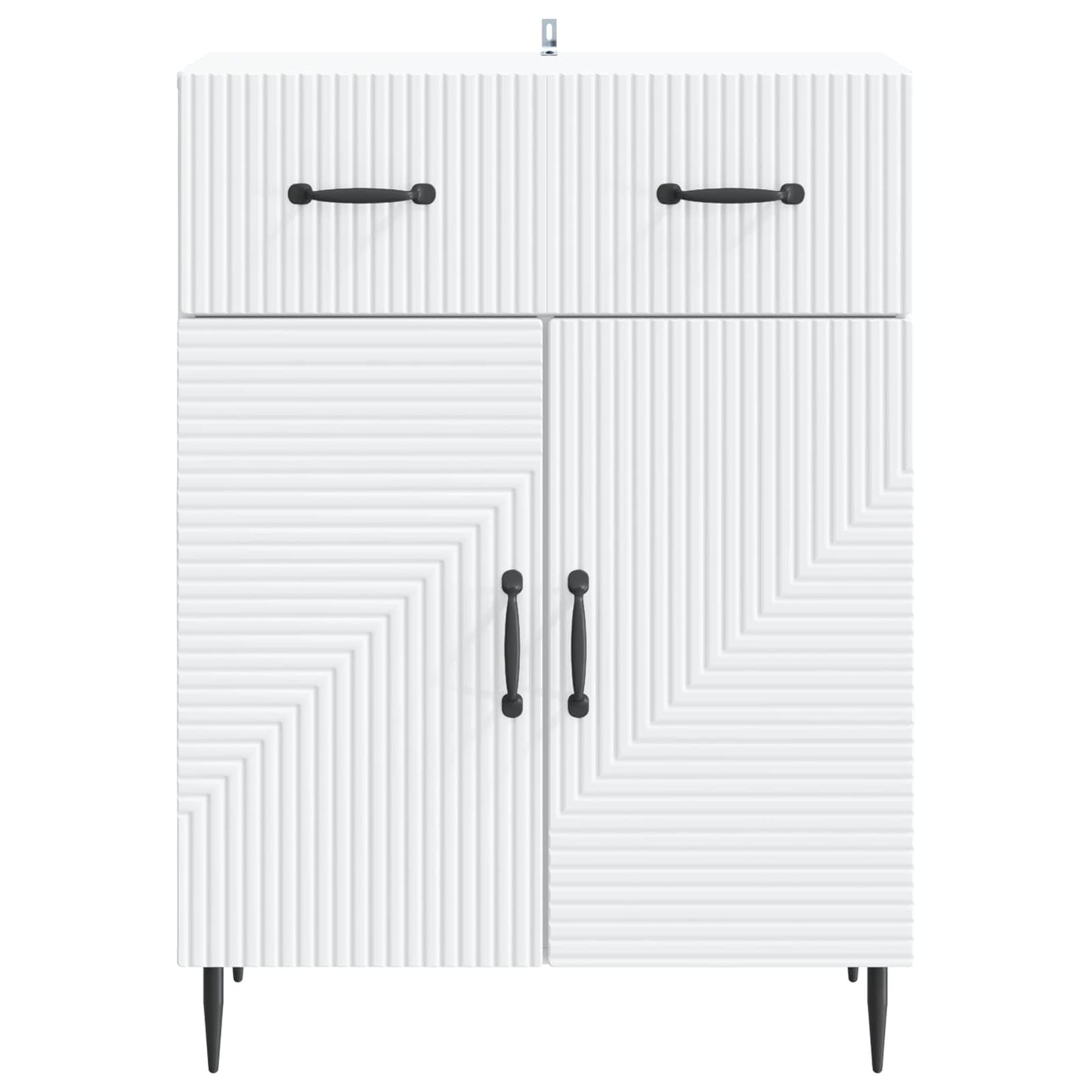 Sideboard White 66 x 34.5 x 89.5 cm Engineered Wood
