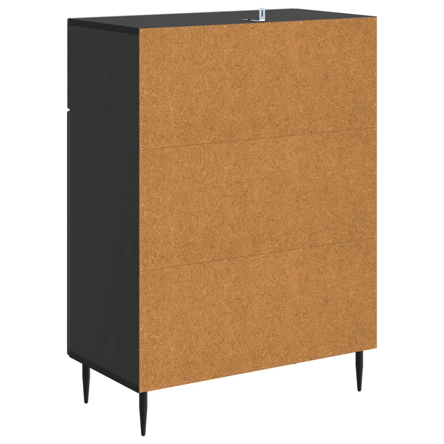 Sideboard Black 66 x 34.5 x 89.5 cm Engineered Wood