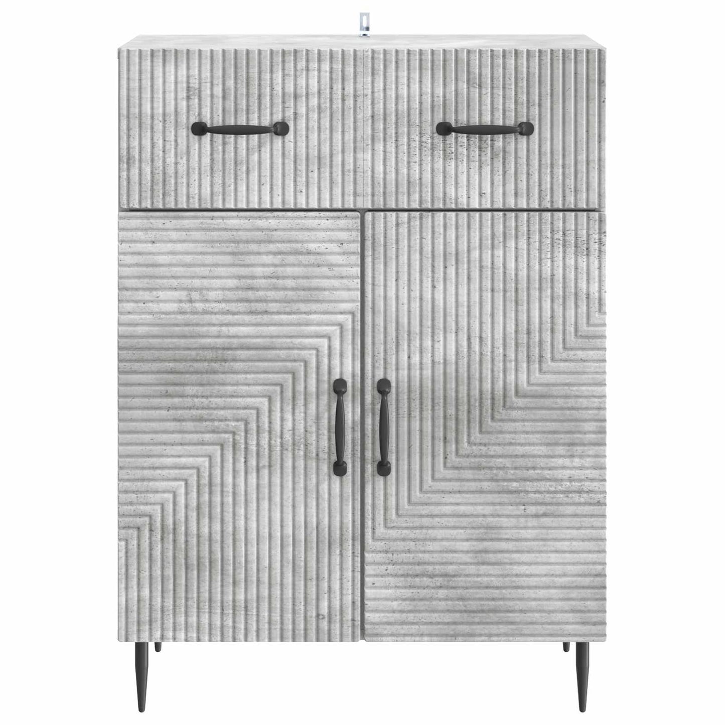 Sideboard Concrete Grey 66 x 34.5 x 89.5 cm Engineered Wood