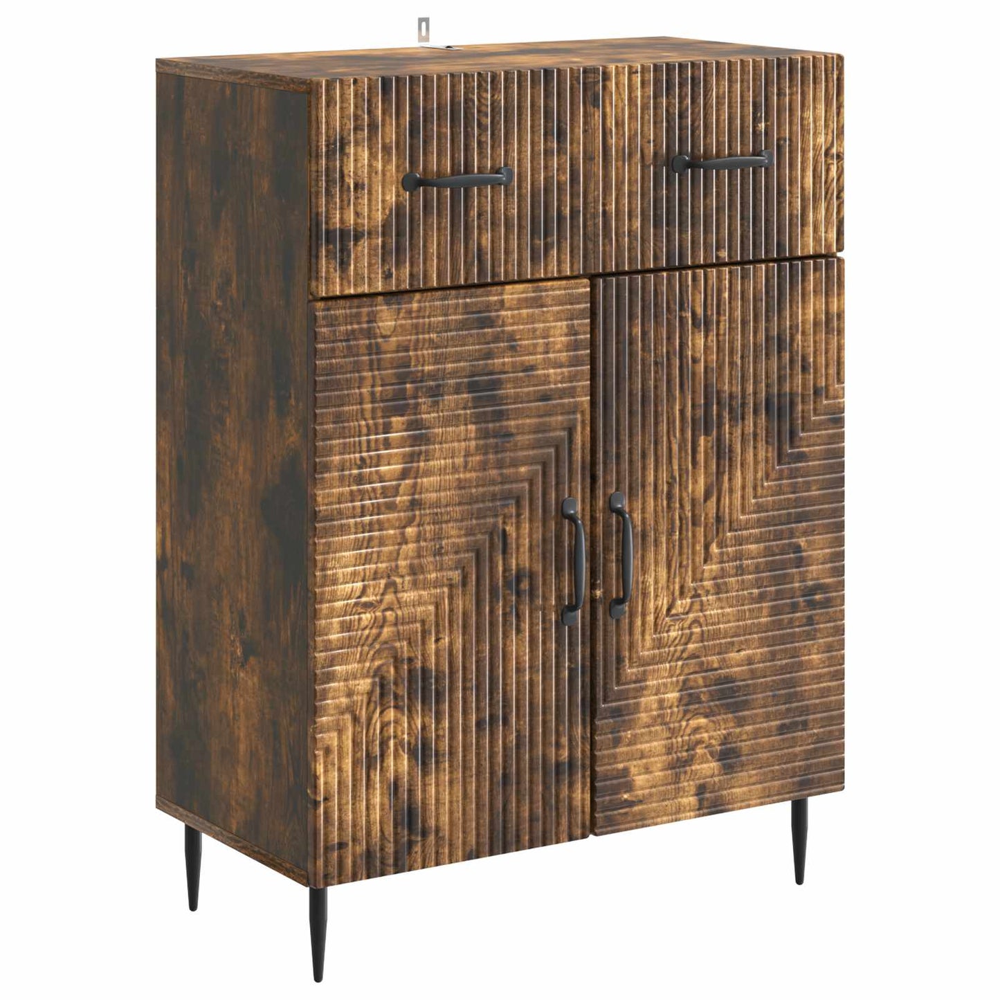 Sideboard Smoked Oak 66 x 34.5 x 89.5 cm Engineered Wood