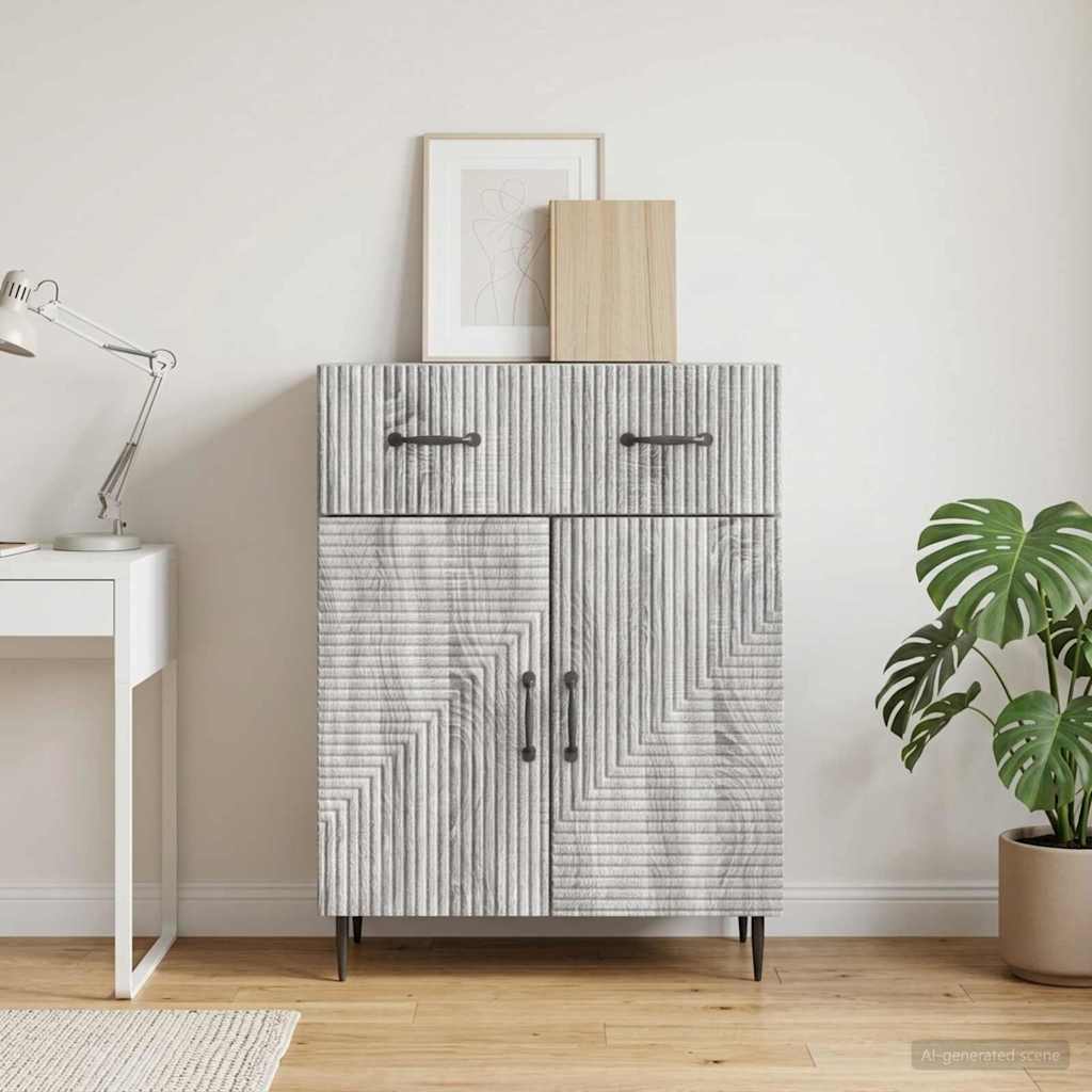 Sideboard Grey Sonoma 66 x 34.5 x 89.5 cm Engineered Wood