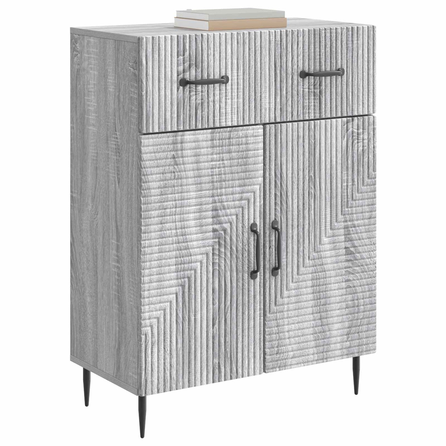 Sideboard Grey Sonoma 66 x 34.5 x 89.5 cm Engineered Wood