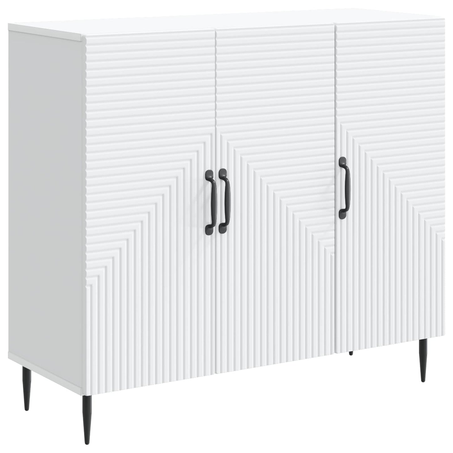 Sideboard White 89 x 34.5 x 80 cm Engineered Wood