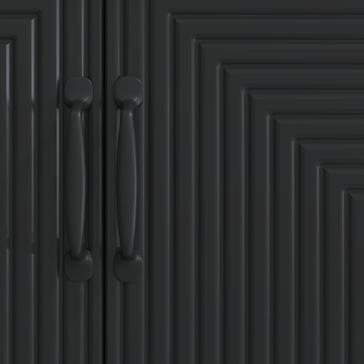 Sideboard Black 89 x 34.5 x 80 cm Engineered Wood