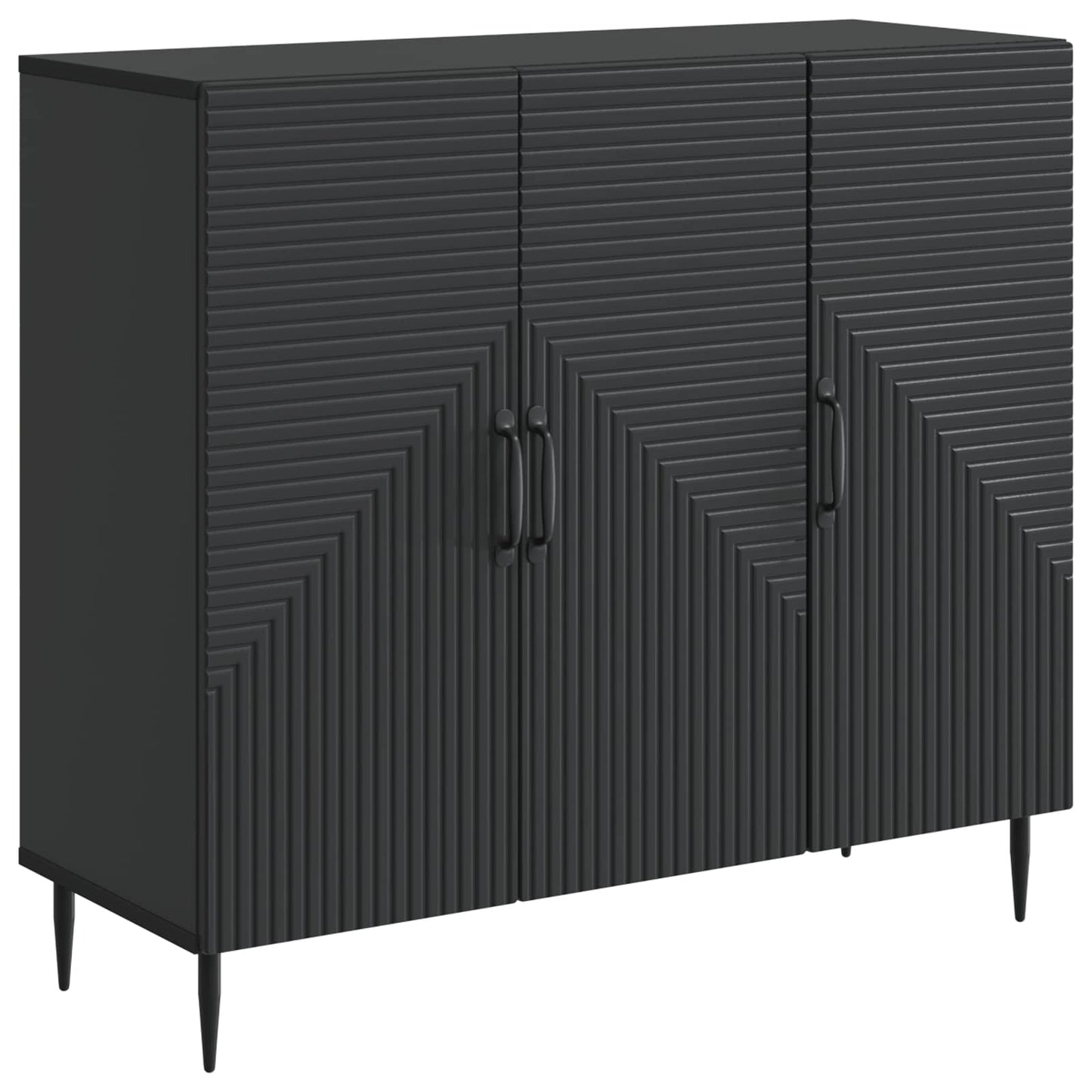 Sideboard Black 89 x 34.5 x 80 cm Engineered Wood