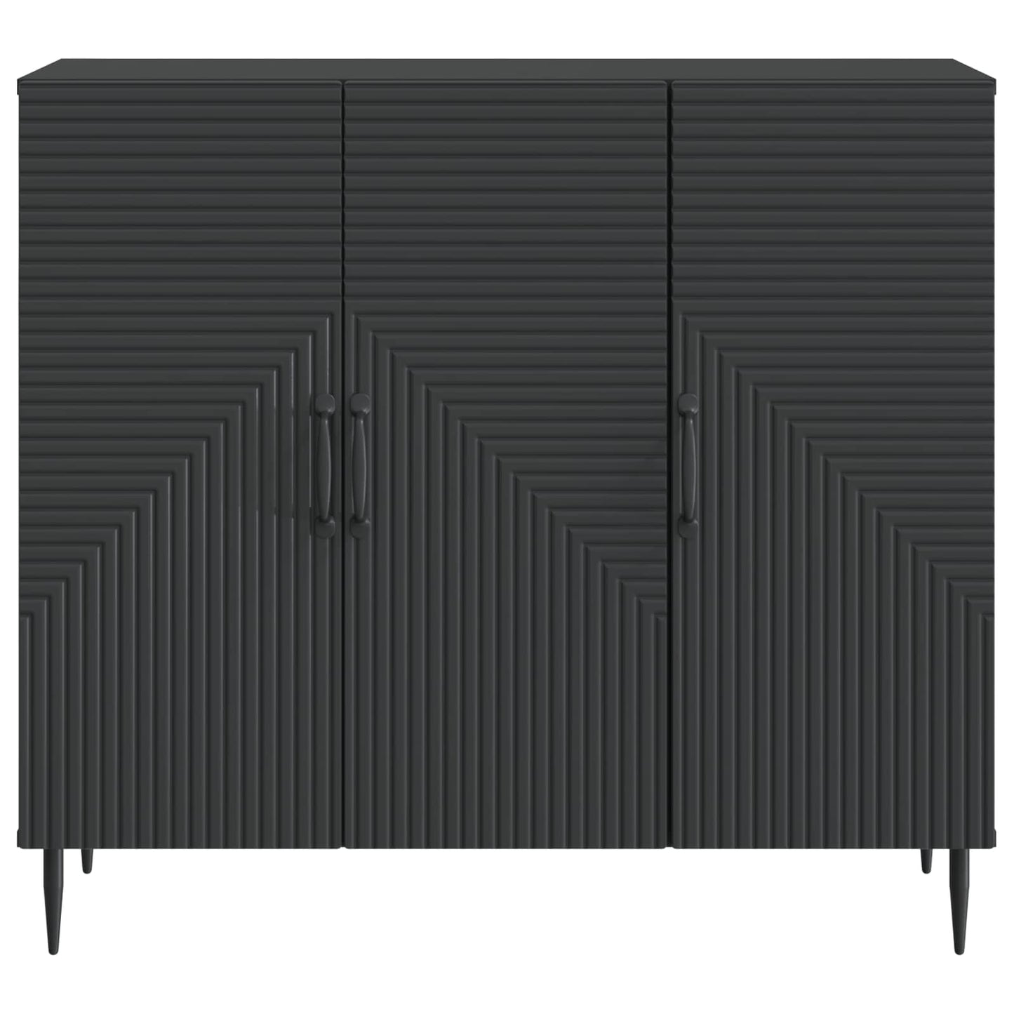 Sideboard Black 89 x 34.5 x 80 cm Engineered Wood