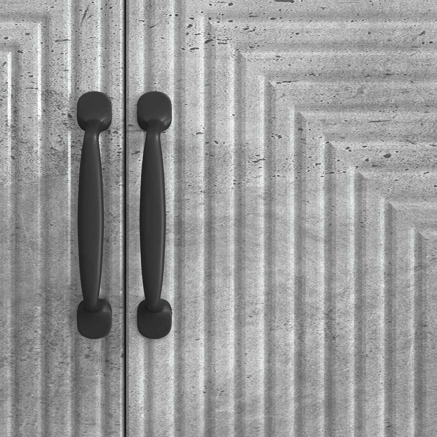 Sideboard Concrete Grey 89 x 34.5 x 80 cm Engineered Wood